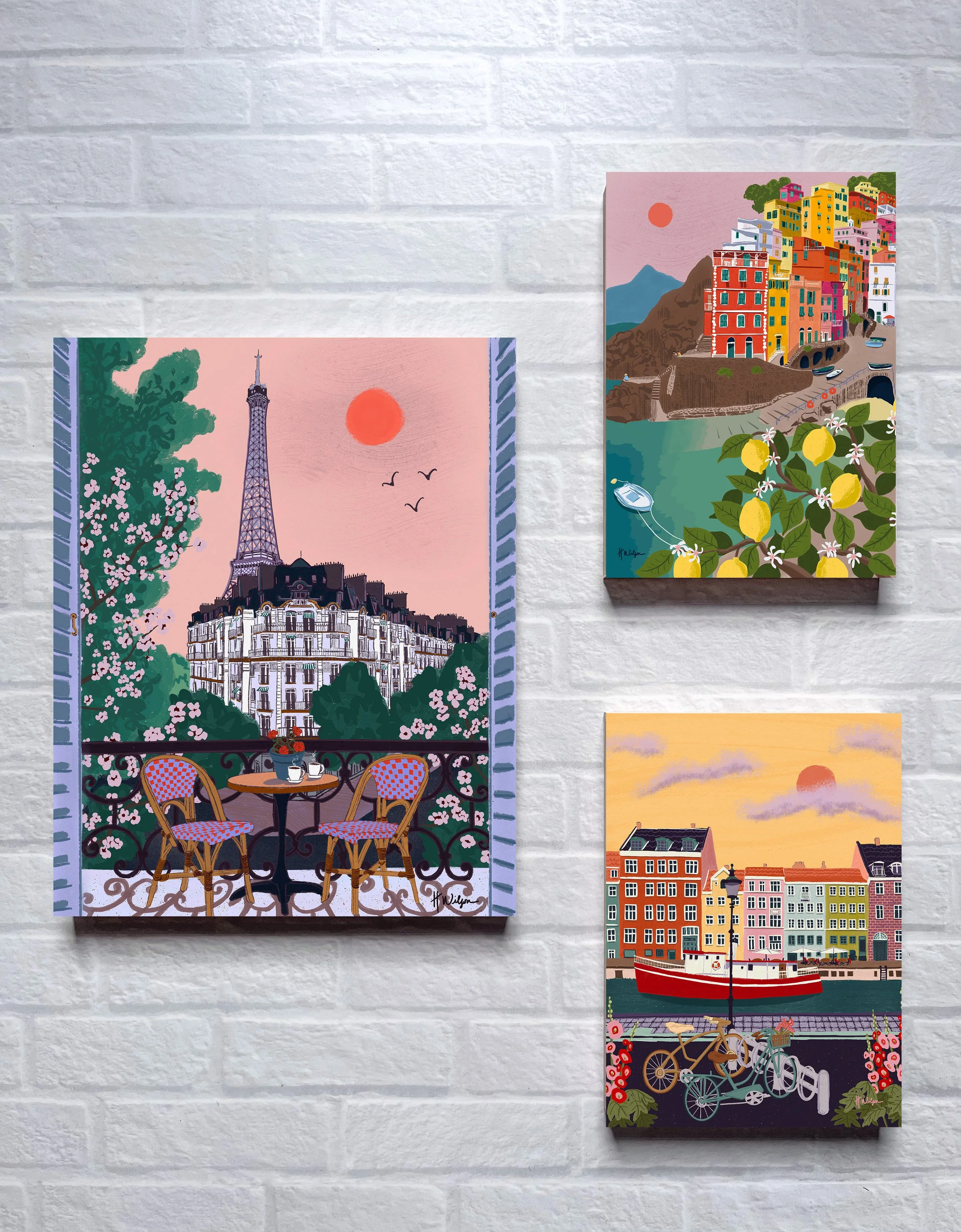 Travel Illustration Gallery Wall Mock up.jpg