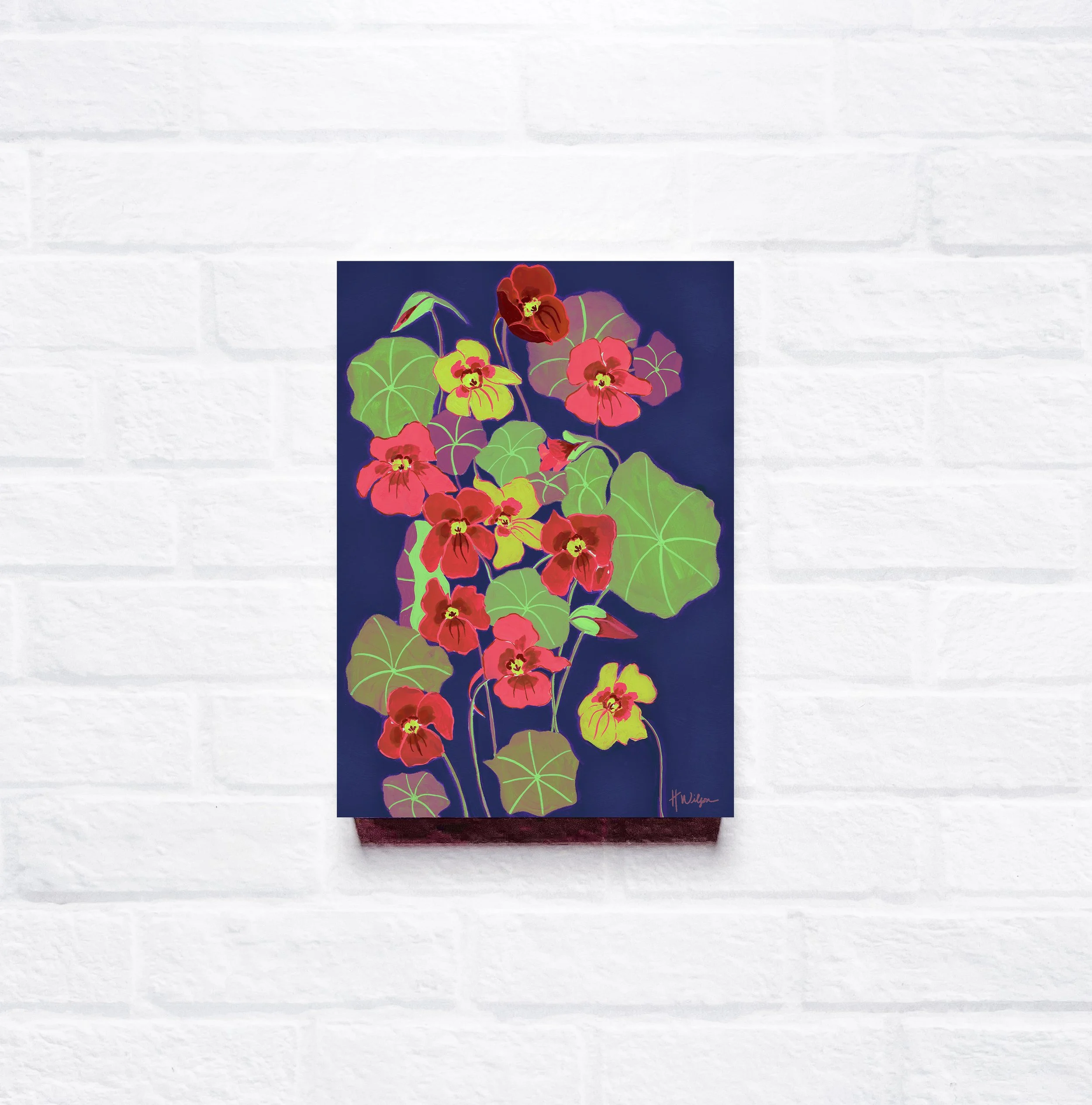 Neon Nasturtium 5x7 woodblock mock up.jpg