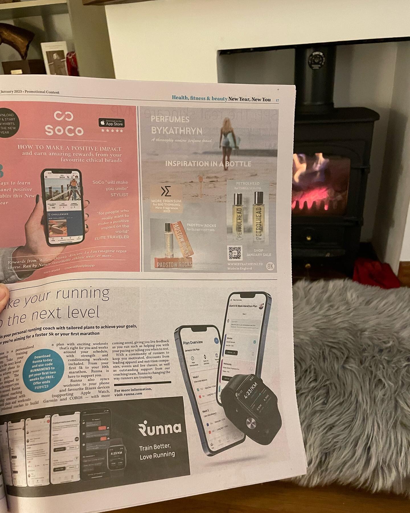 Very exciting to see  BYKATHRYN&rsquo;s appearance in @guardian 2023 lifestyle issue &ldquo;New Year New You&rdquo;!
Out today. 
Find us on page 17.
Lots of interesting articles in this supplement. Ideal reading for a cozy night in by the fire, think