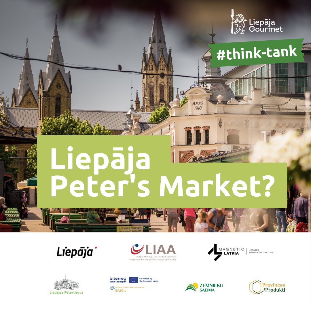 The central venue of the think-tank &quot;Food tourism&quot; is Liepāja Peter Market. Here, trade takes place in four pavilions, two sheds and more than 200 sales points. By area, it is the largest market in Liepāja and the second largest in Latvia. 
