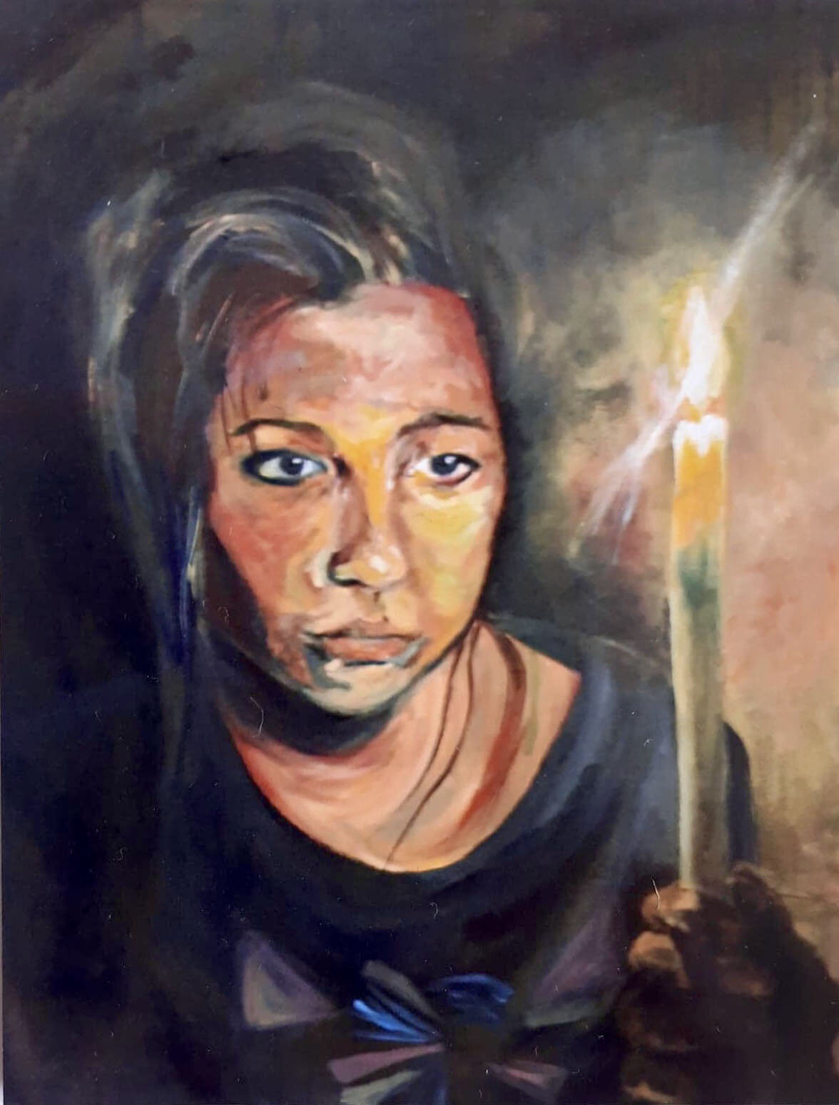 Oil paint. A2
