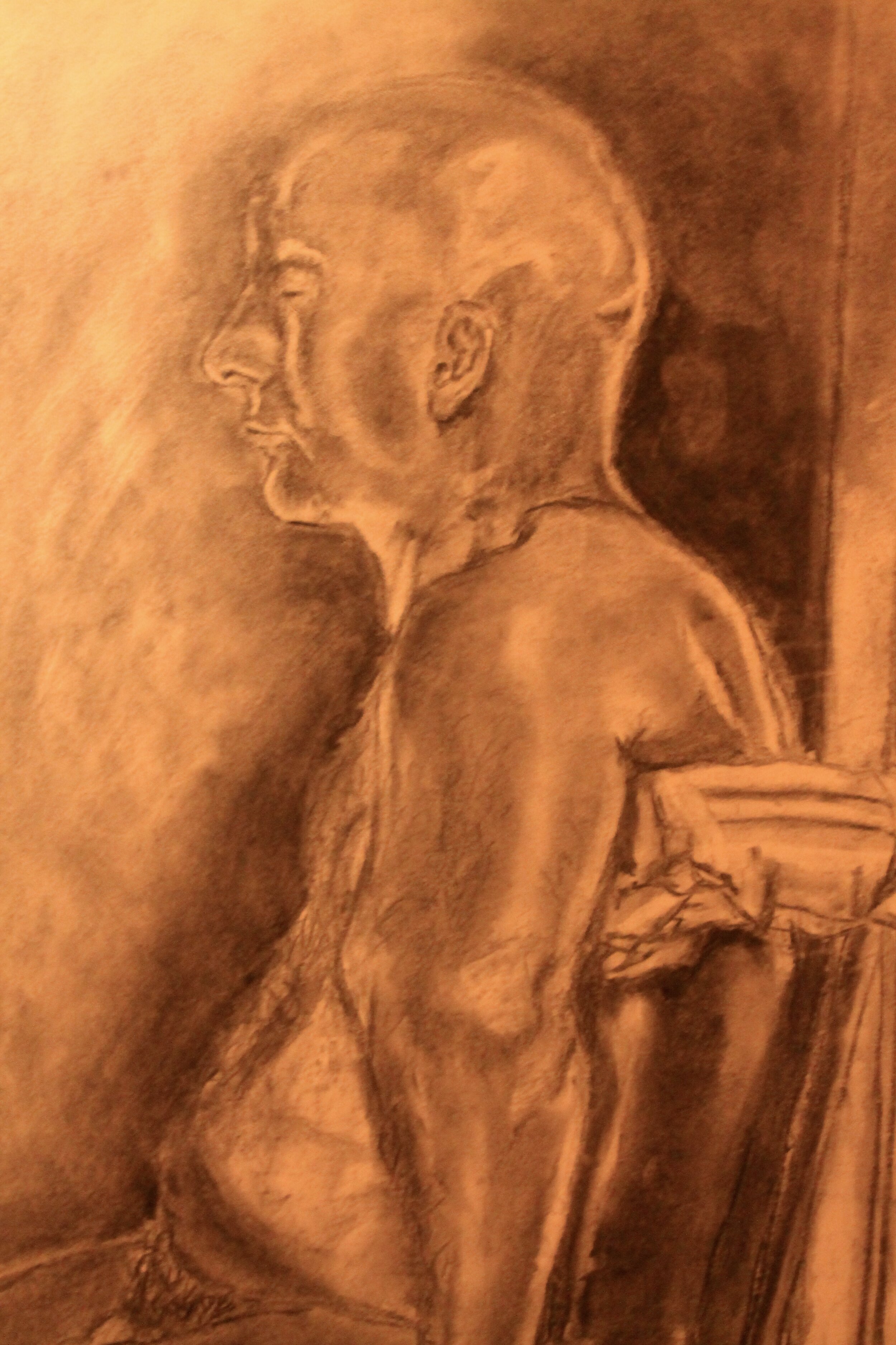 Charcoal on paper. A1