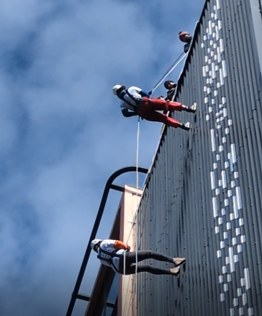 Abseiling out of the comfort zone