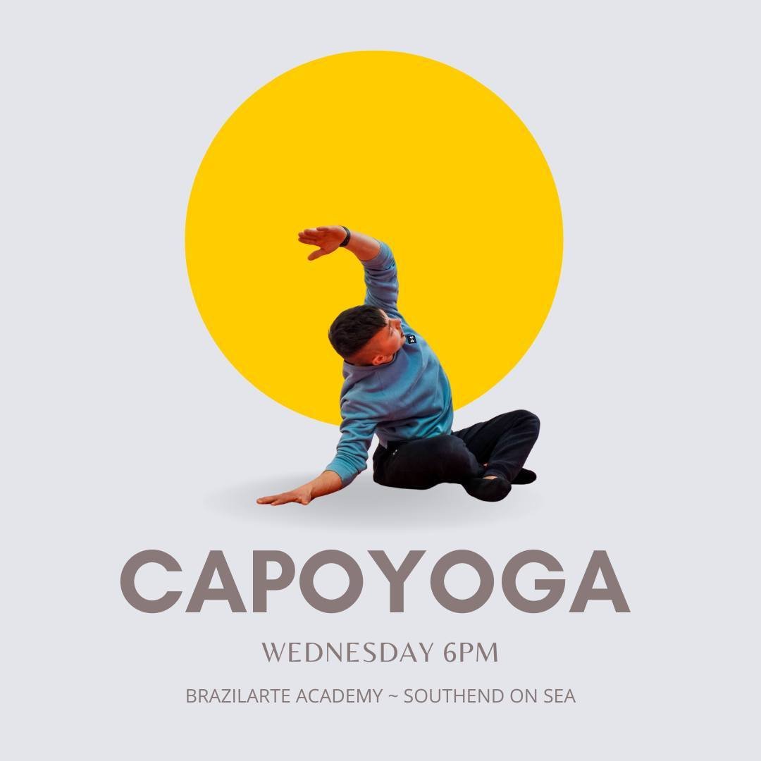 CAPOYOGA

Every Wednesday 6pm with our guest instructor @duddymovement 
Would you like to come and try a class tonight?
It could be just what you need.
Get in touch &amp; we'll gift you a session.

#yoga 
#essex
#brazilarteacademy
#southend