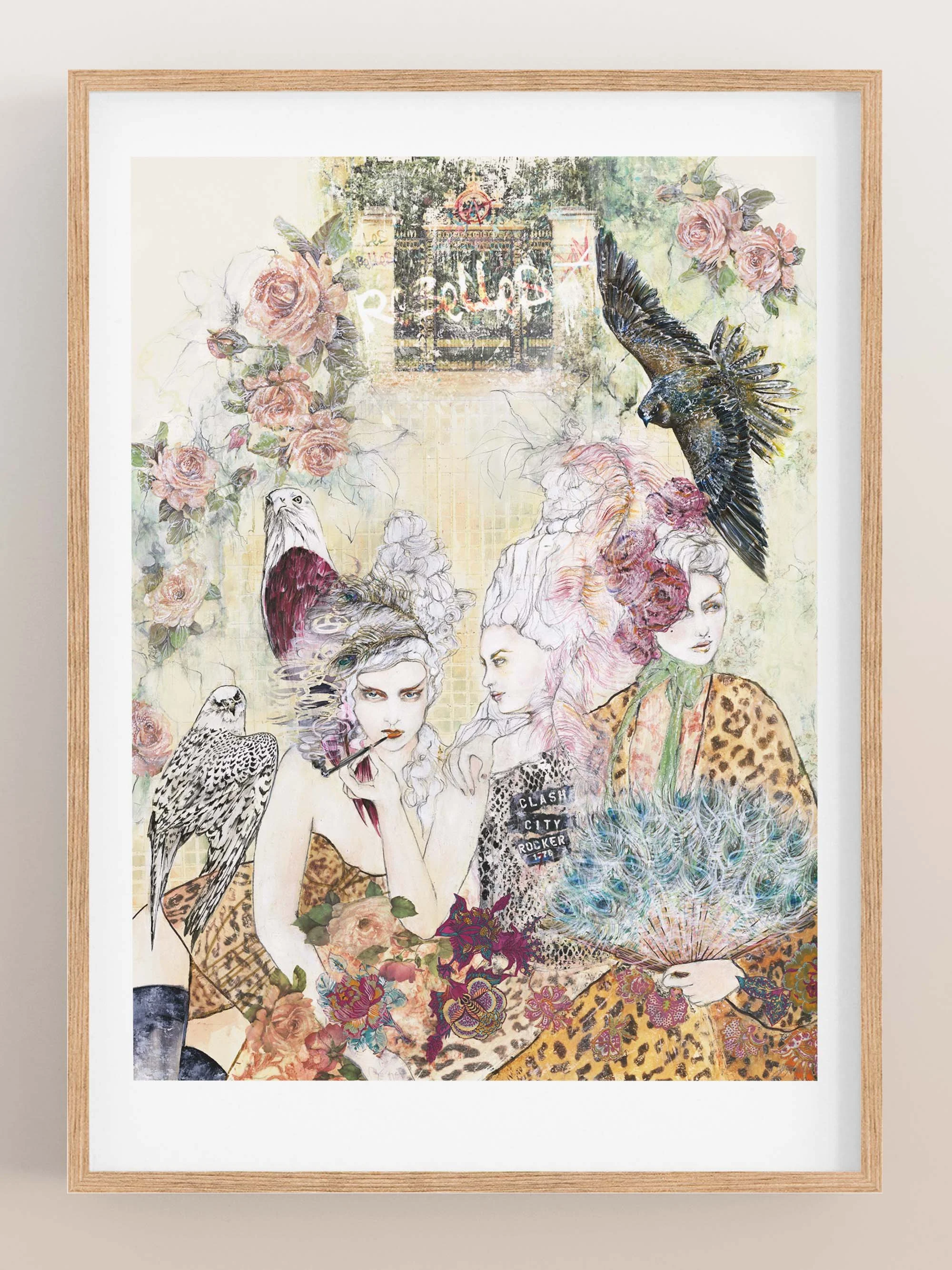 Les Belles Rebelles⏐Framed Limited Edition Giclée Print