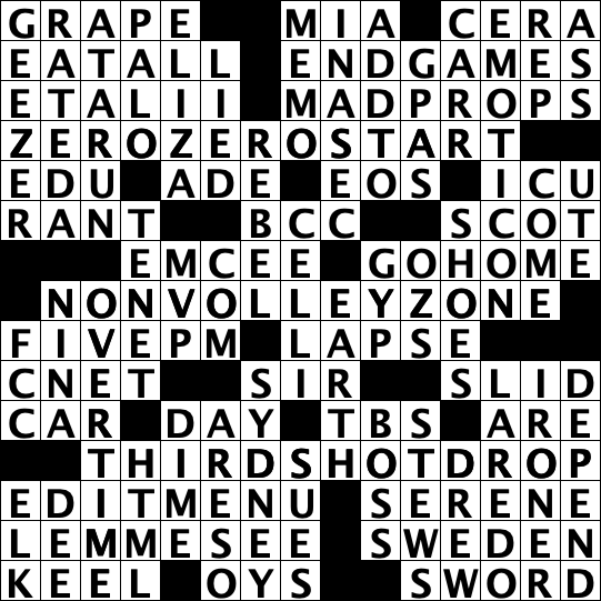 Pickleball Crossword Puzzle Solution — Pickleball University