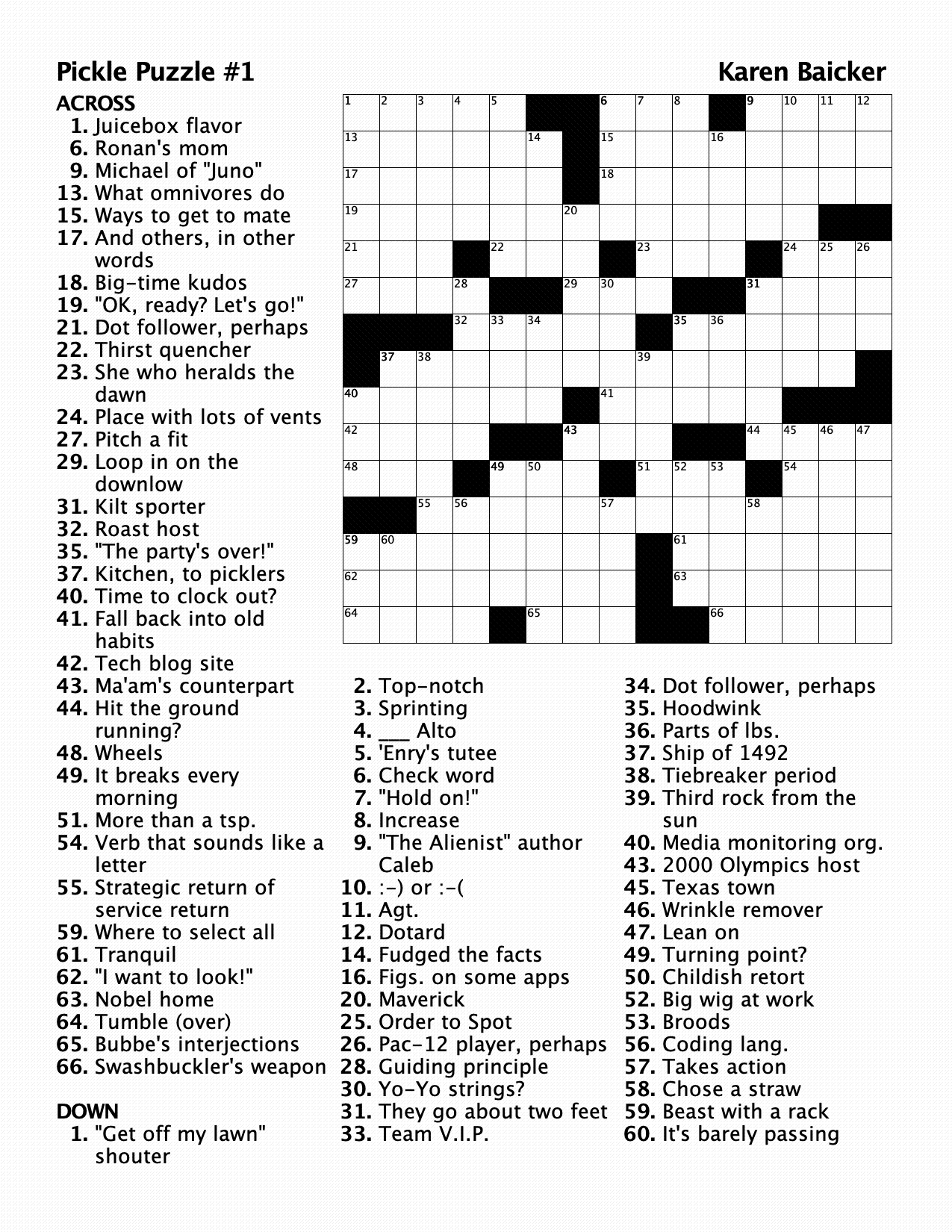 Can You Solve This Pickleball Crossword Puzzle? — Pickleball University