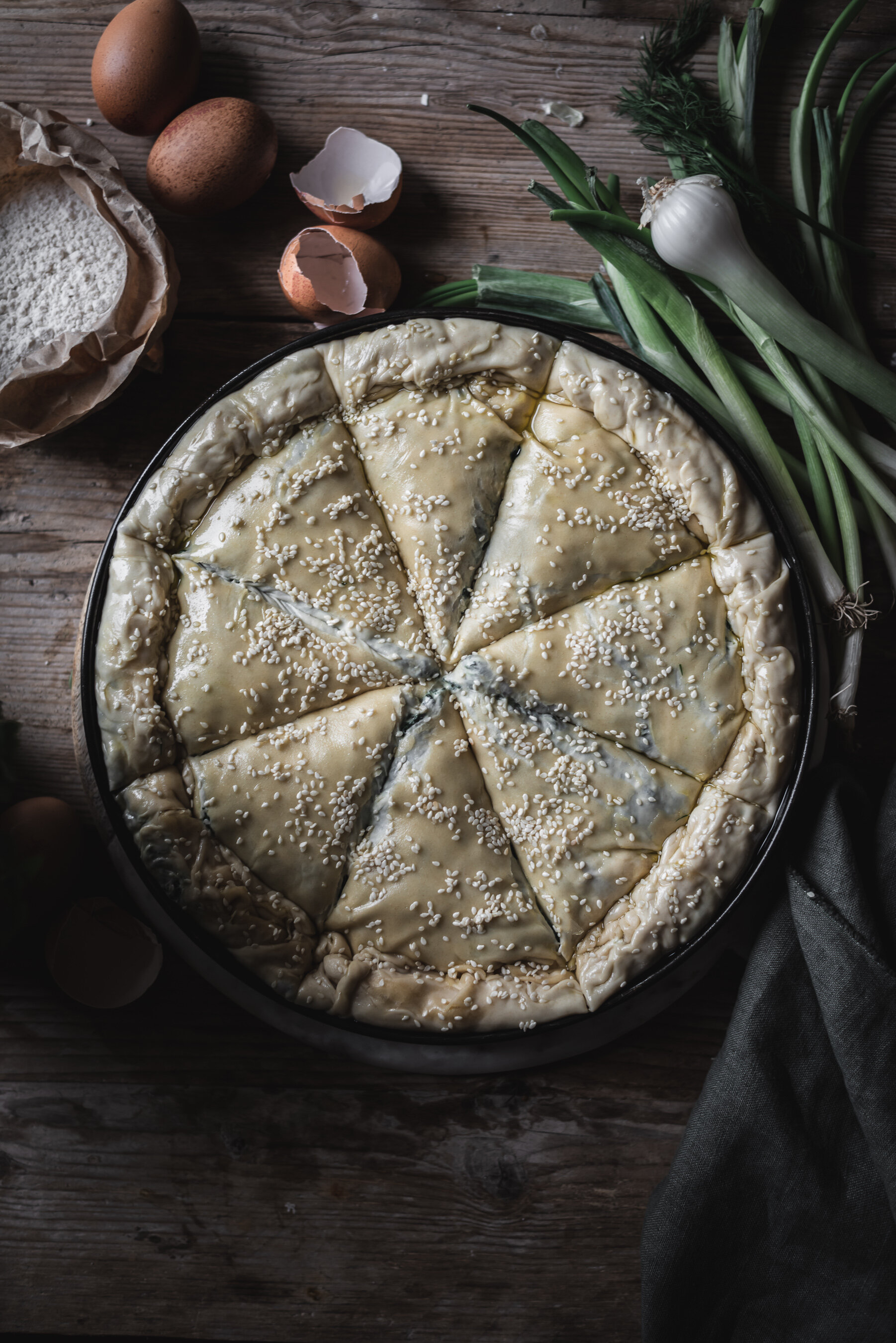 Greek spinach pie homemade phyllo 3 Food Photography Marialena Nikopoulou.jpg