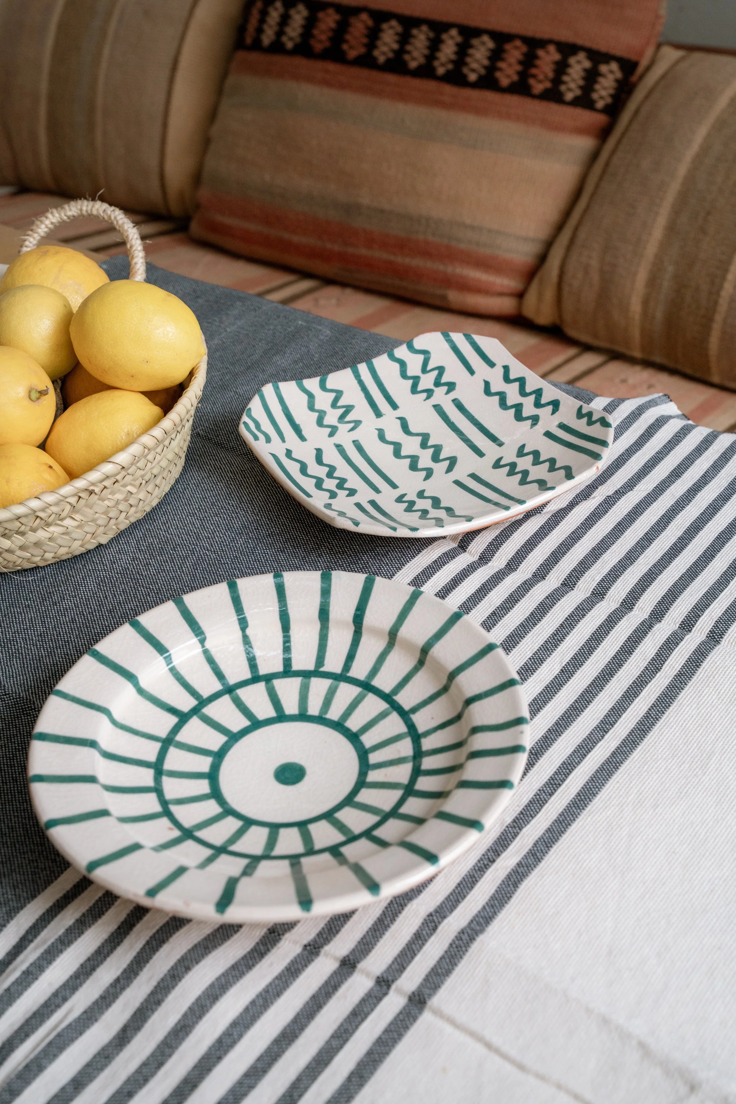 modern plate set- pair