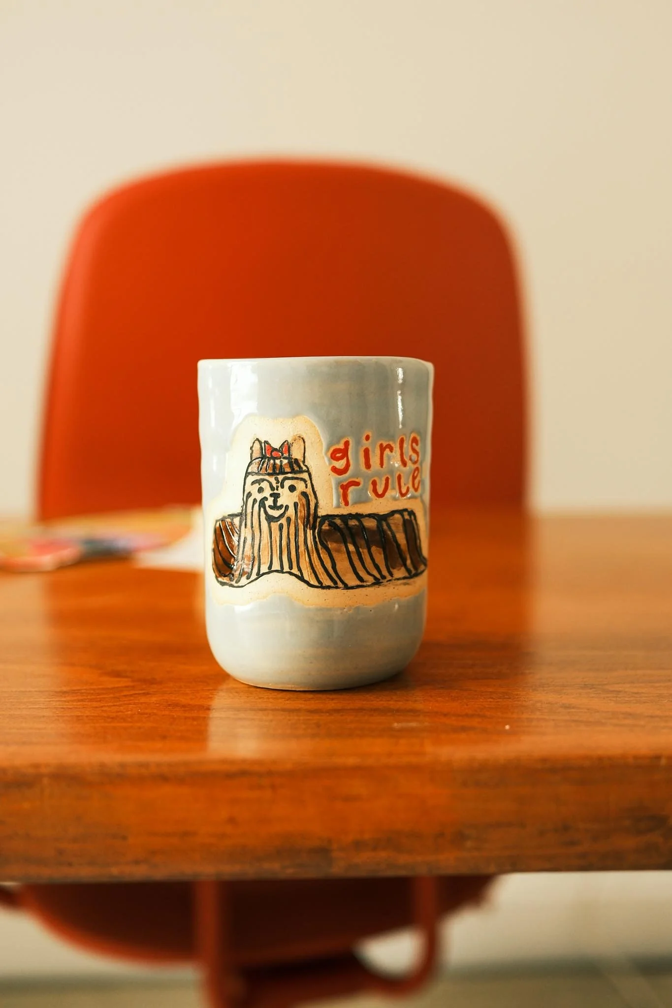 girls rule tumbler - minor flaw!