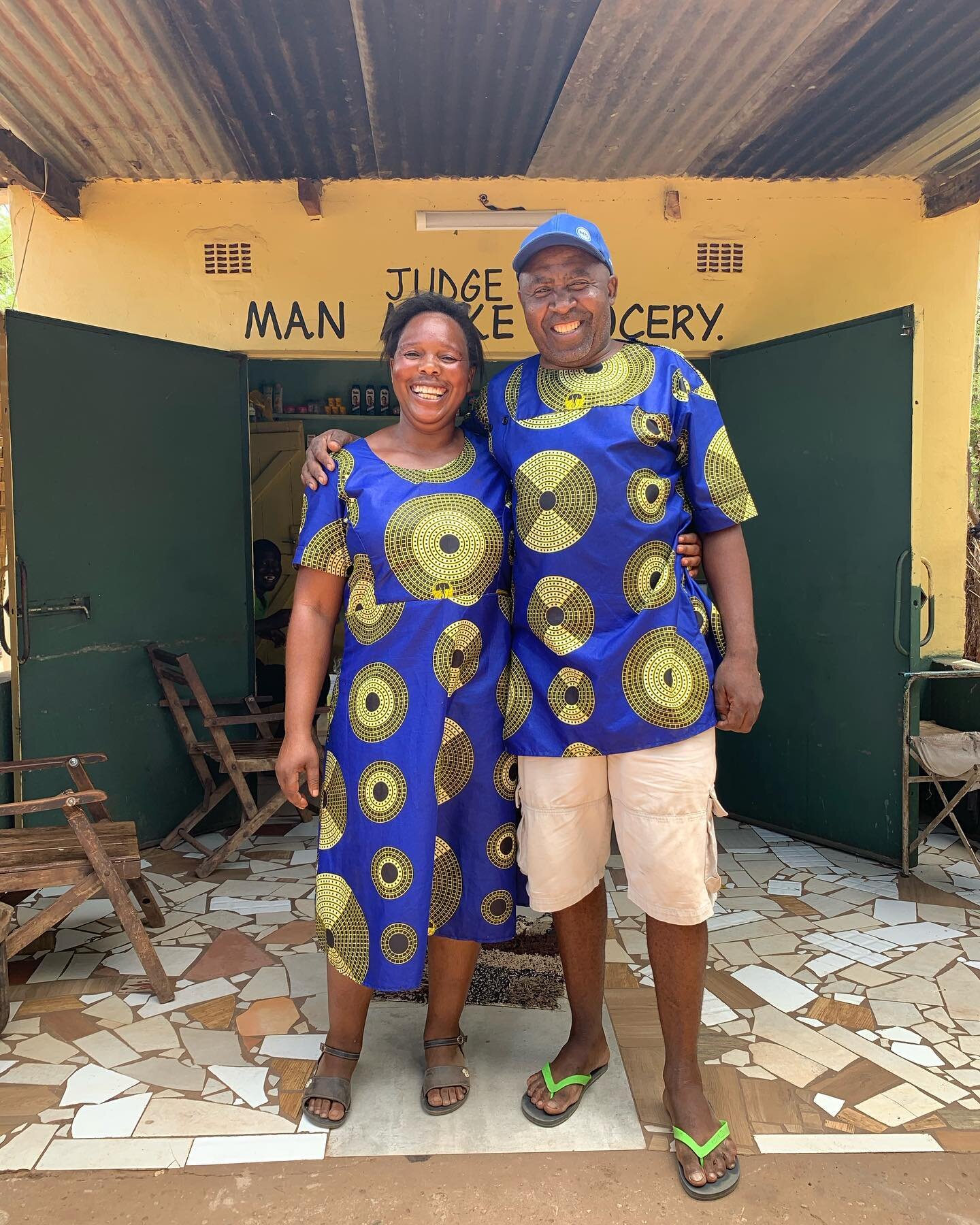 Kunganda | On Monday morning, we visited Chuma, one of our tailors, at her home in Simonga.  Her and her husband were sporting matching outfits that she made during one of the free sessions last year. Other than being a skilled tailor, Chuma is a sma