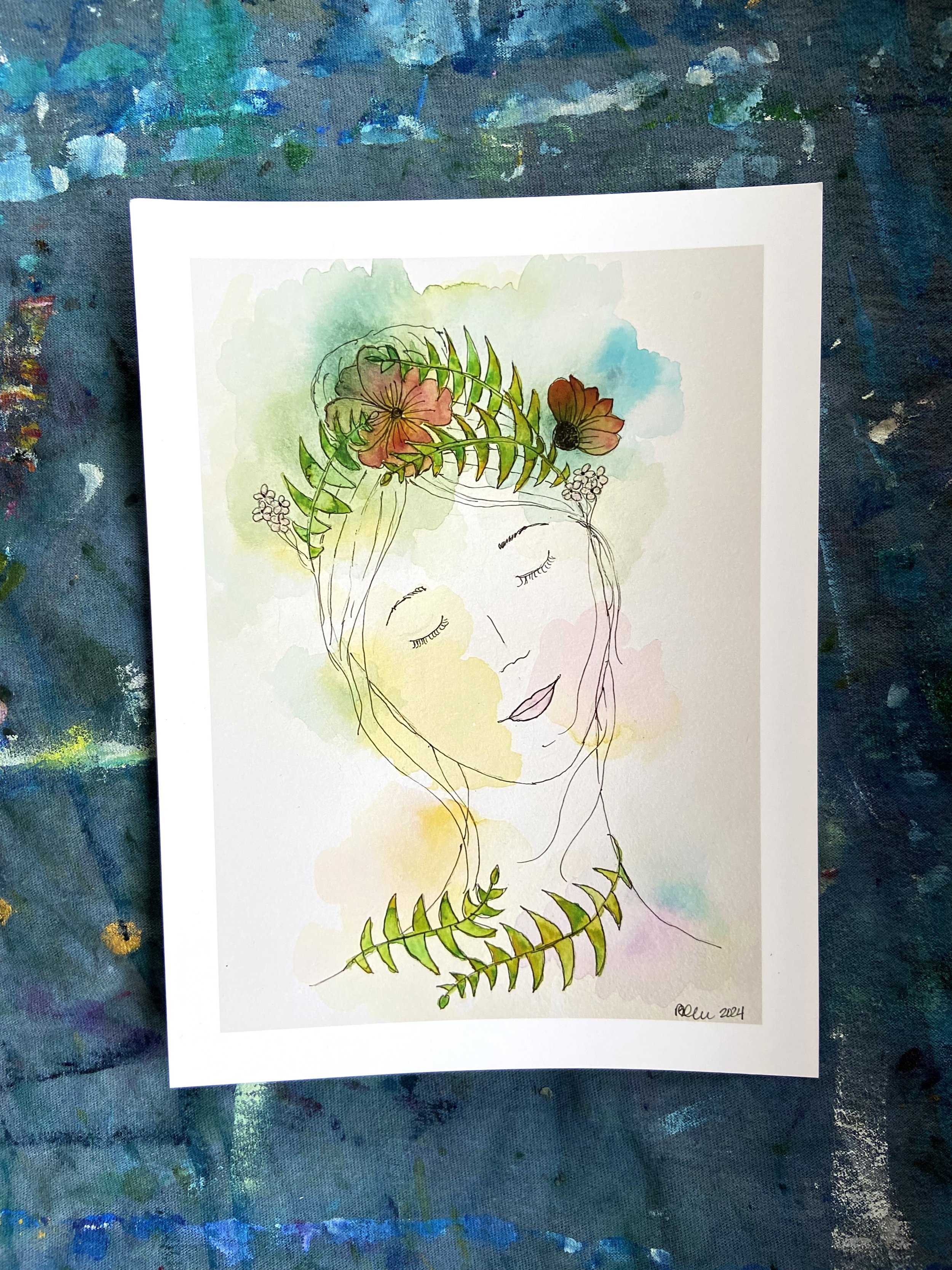 Always Thinking of Flowers Print