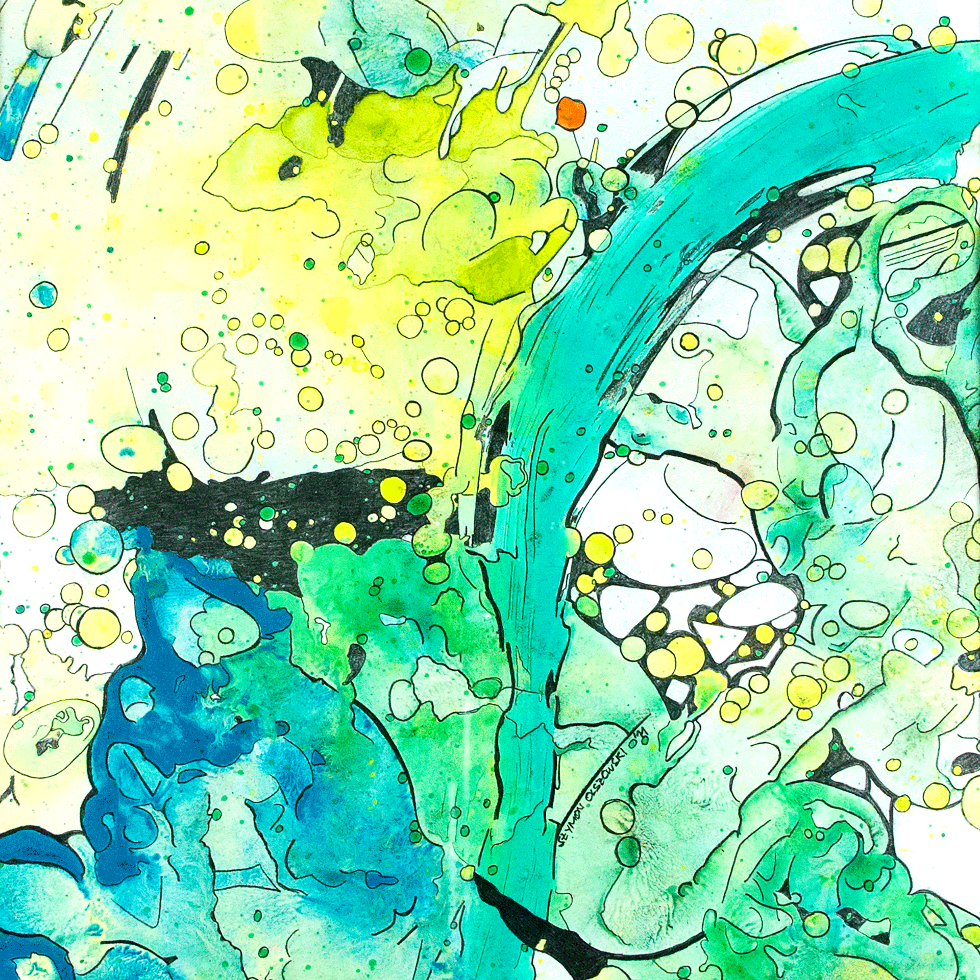  Formosa V  
 2011
 Mixed media on paper
 58 x 58 cm 
 framed