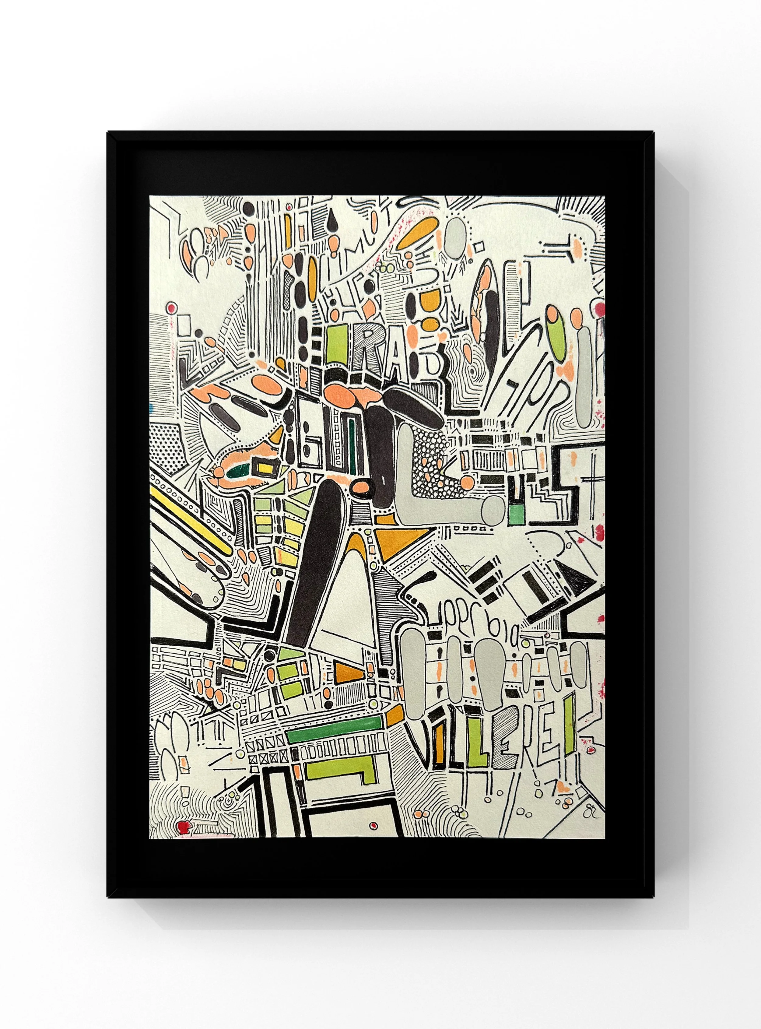  Sins  
 2026
 Mixed media on paper
  Framed