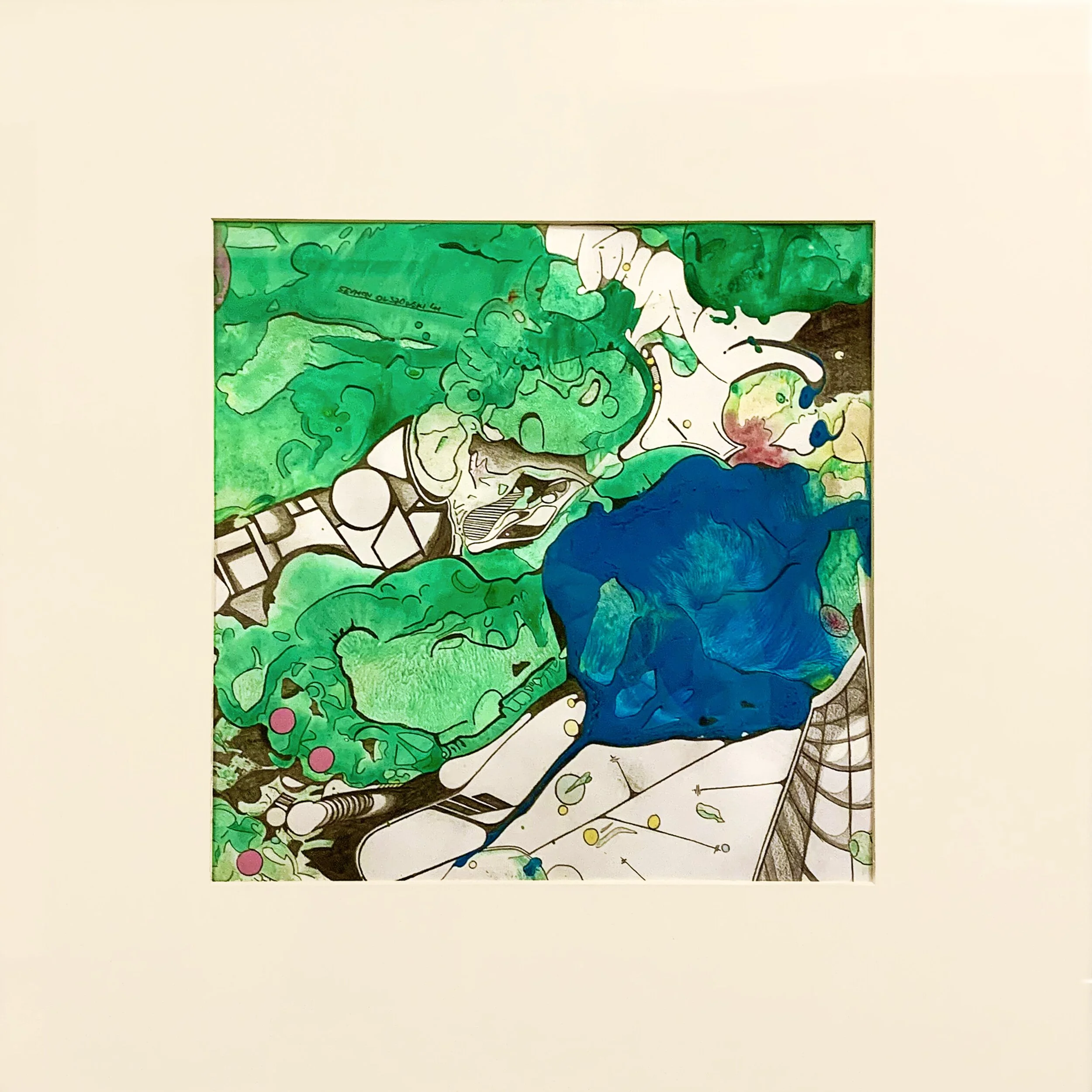  Formosa J  
 2011
 Mixed media on paper
 58 x 58 cm 
 framed