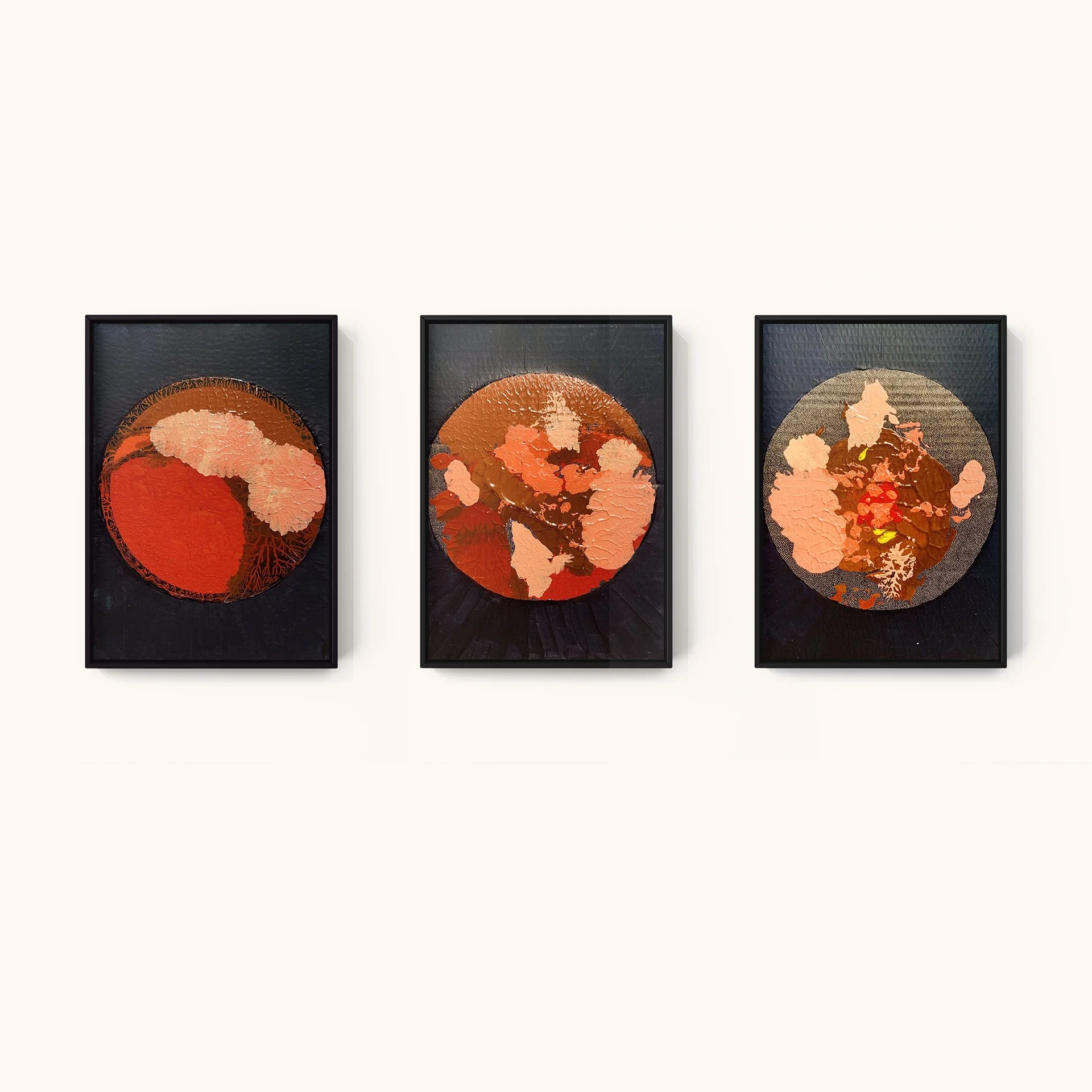  Civilizing Mars  
 2023
 Mixed media on cardboard