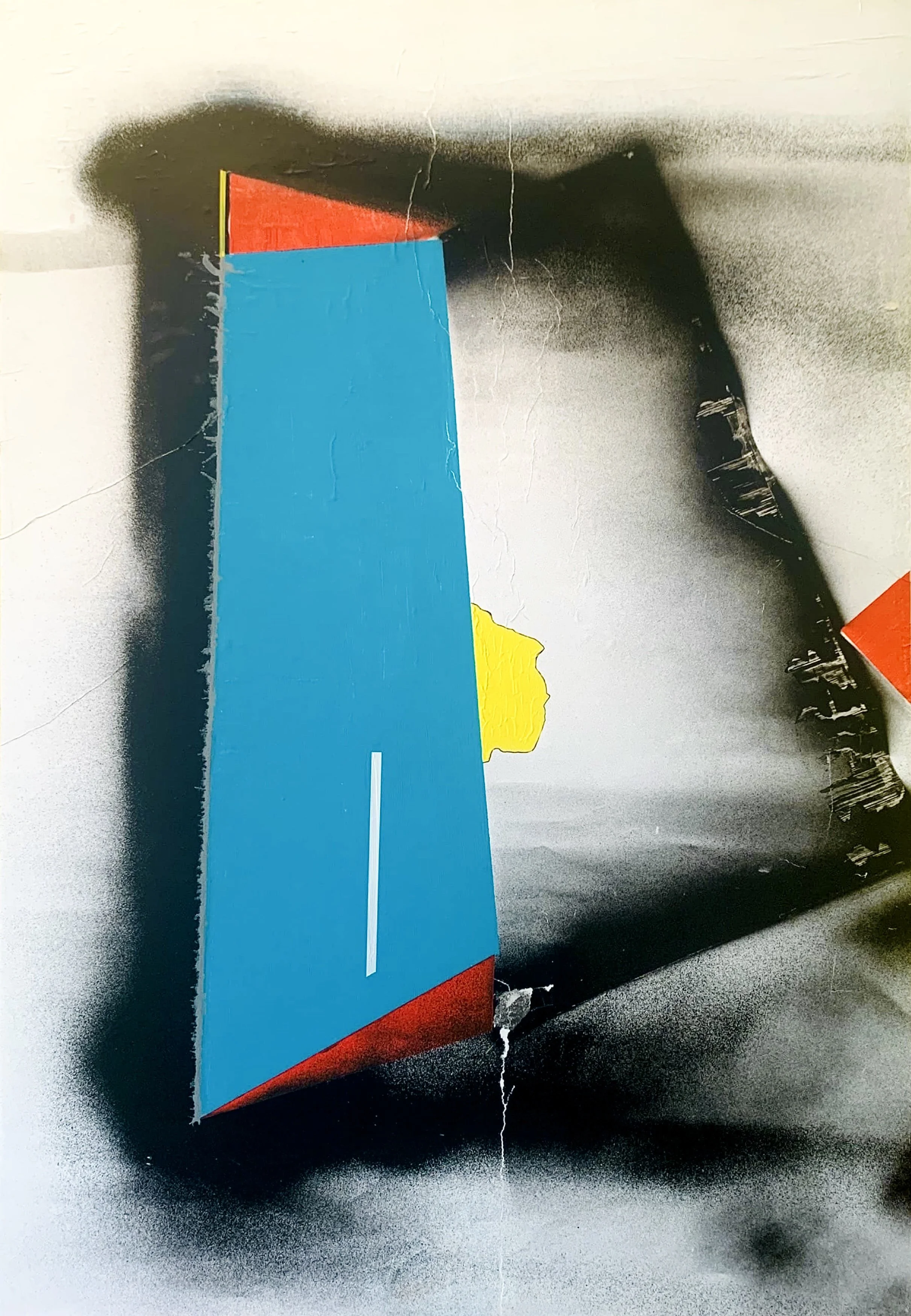  Shapeshifter  
 2023
 Spray & acrylic paint on paper