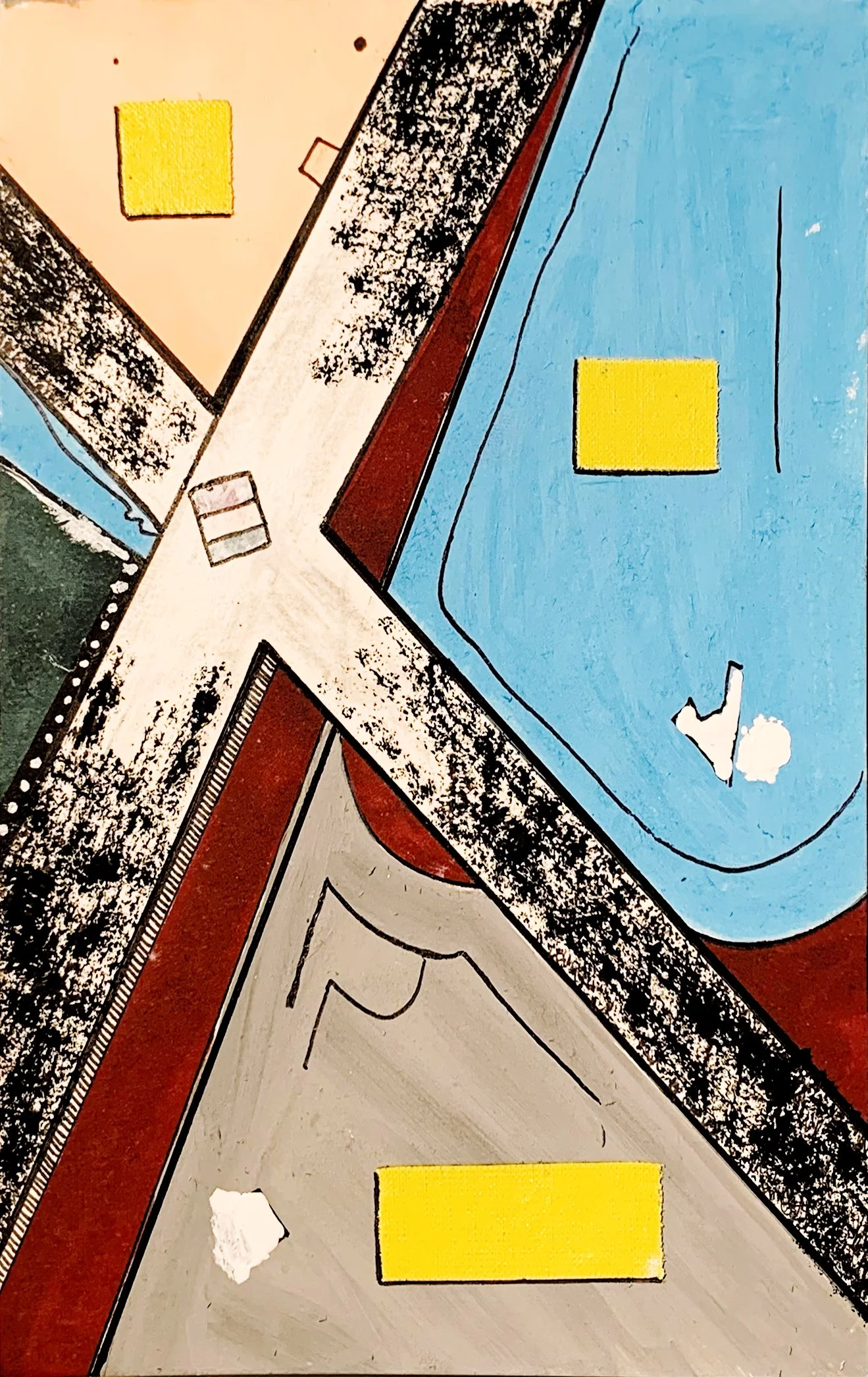  Crossing  
 2023
 Marker & ink on paper