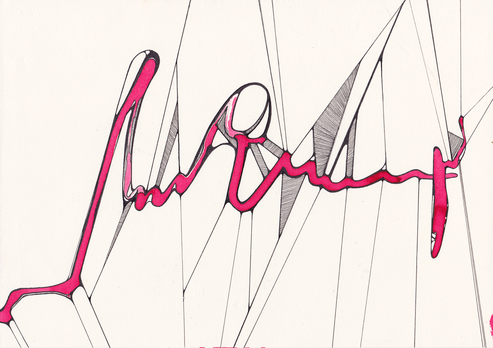  Pulse  
 2019
 Ink on paper
 20,7 x 28,7 cm 
