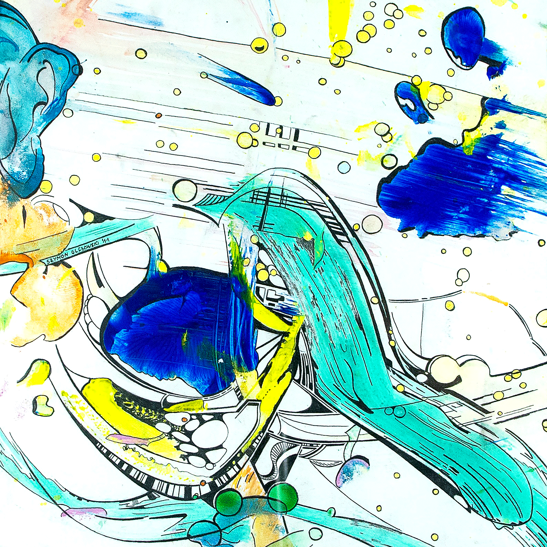  Formosa L  
 2011
 Mixed media on paper
 58 x 58 cm 
 framed