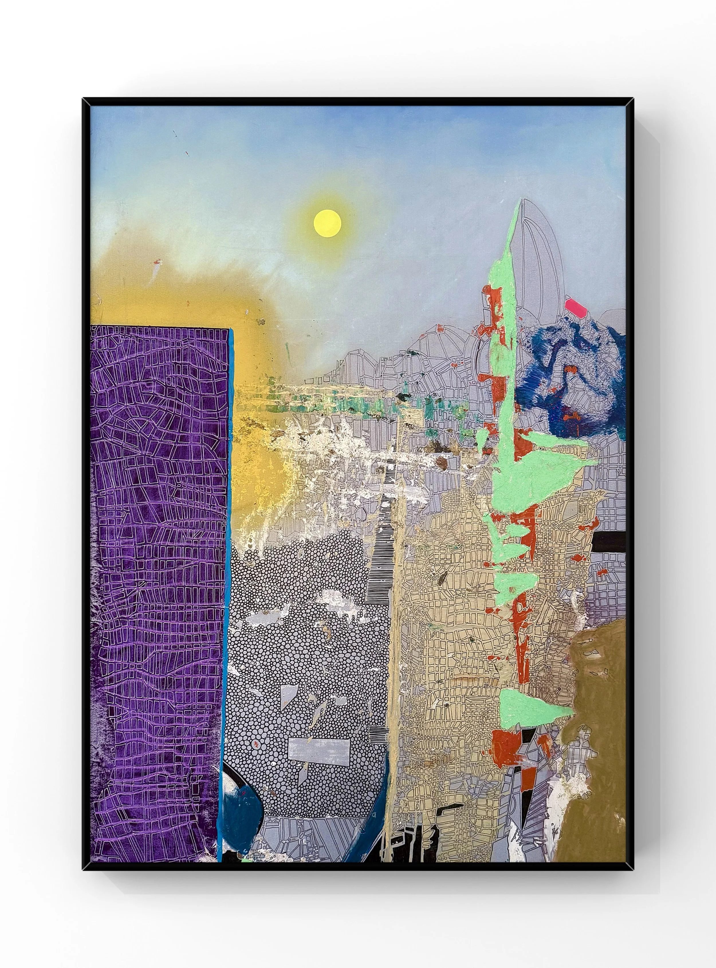  Manhatten  
 2025
 Mixed media on paper