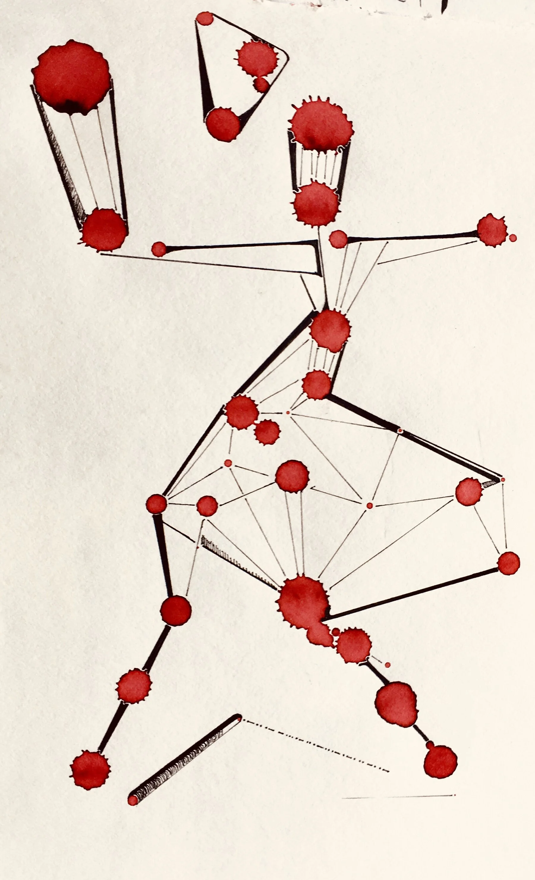  La Bailerina 
 2018
 Ink on paper 
 21 x 29 cm