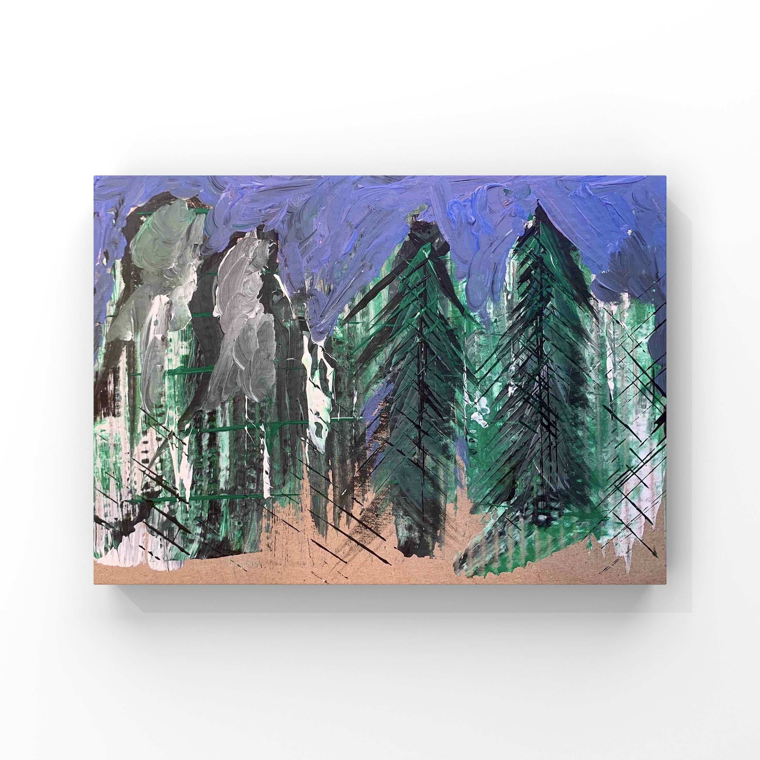  Faun  
 2023
 Acrylic paint on cardboard