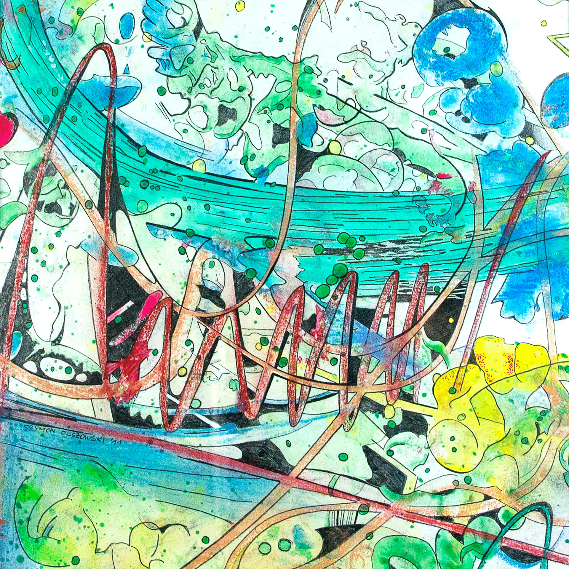  Formosa M  
 2011
 Mixed media on paper
 58 x 58 cm 
 framed