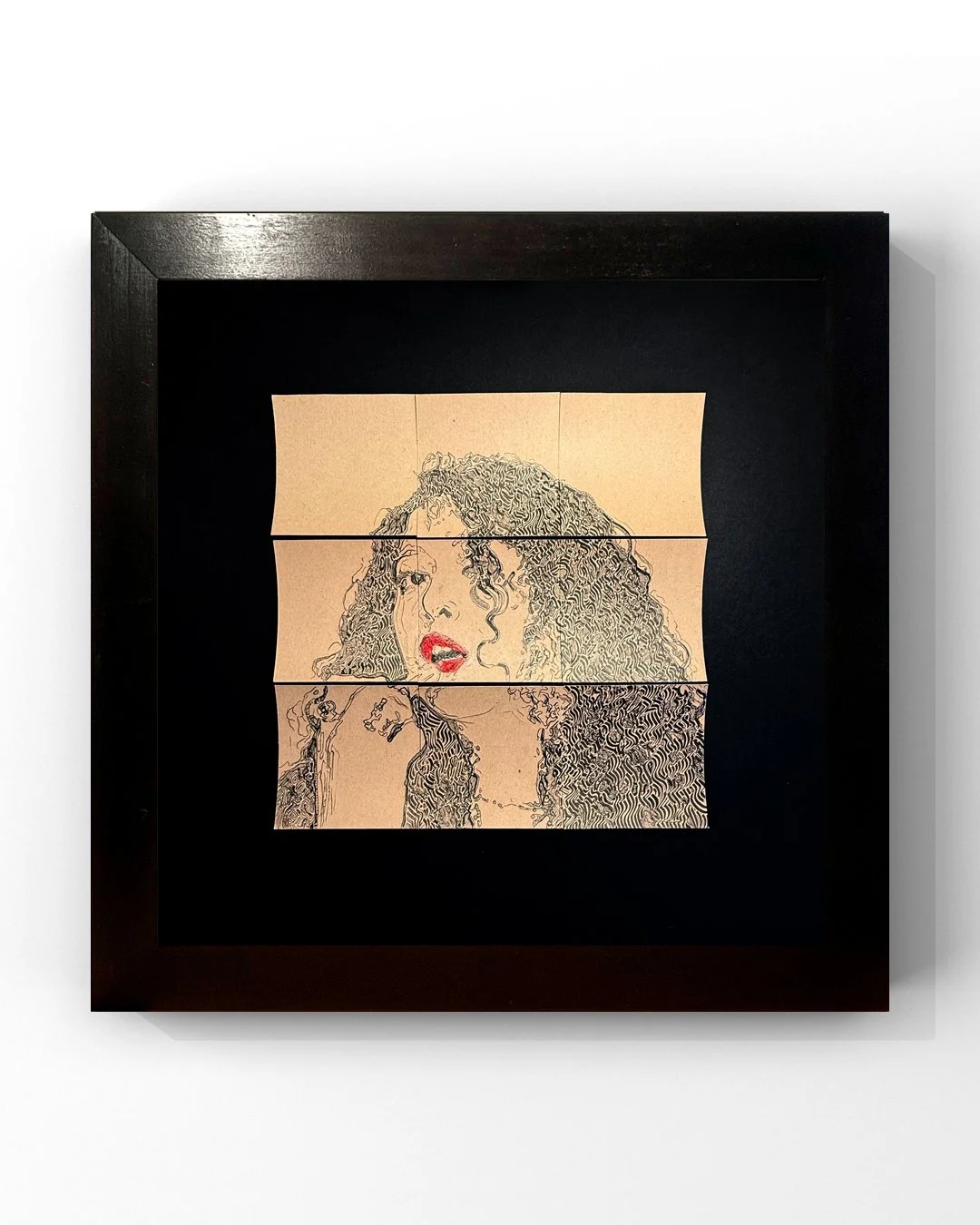  Niki  
 2025
 Ink & oil on paper
  58 x 58 cm