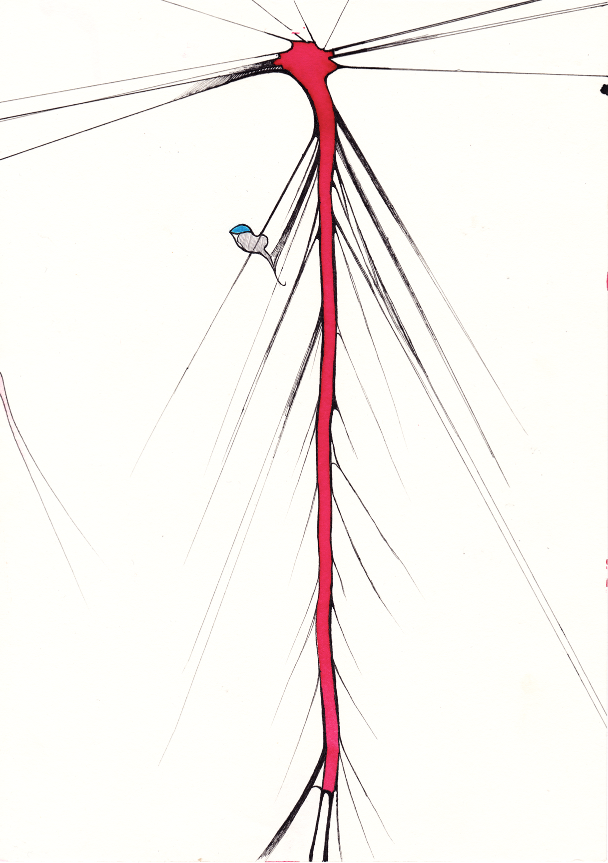  Vulcano  
 2019
 Ink on paper
 28,7 x 20,7 cm 