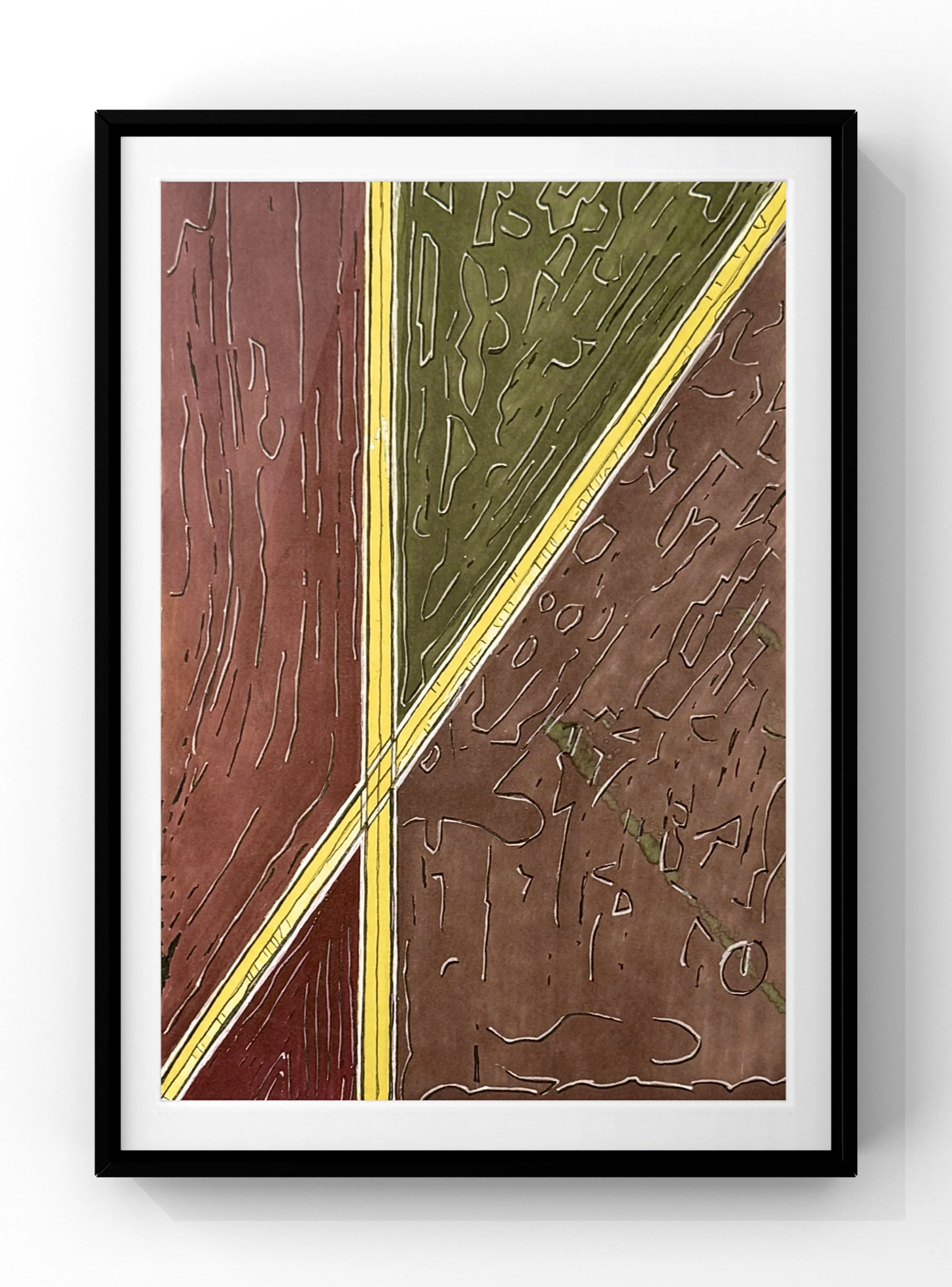  Fields  
 2025
 Mixed media on paper