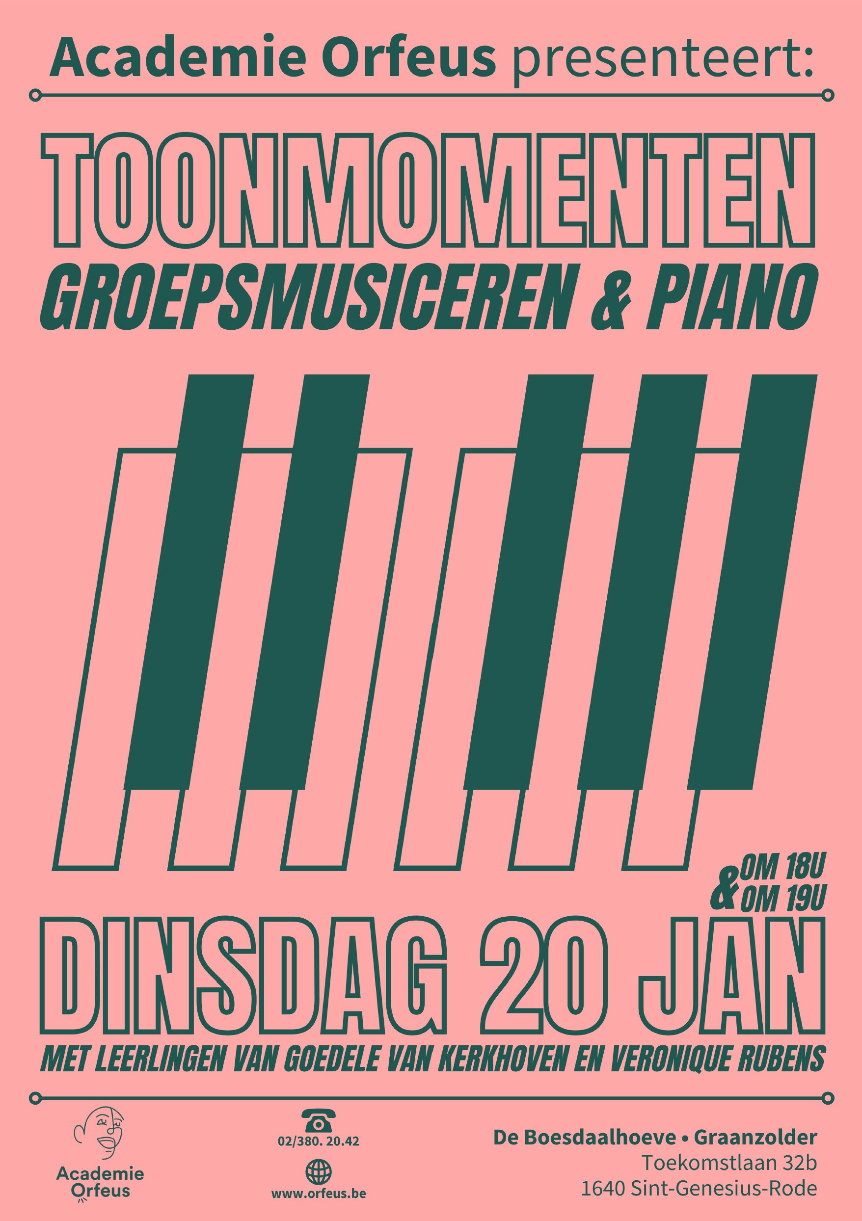 Toonmomenten groepsmusiceren &amp; piano met leerlingen van Goedele Van Kerkhoven en Véronique Rubens