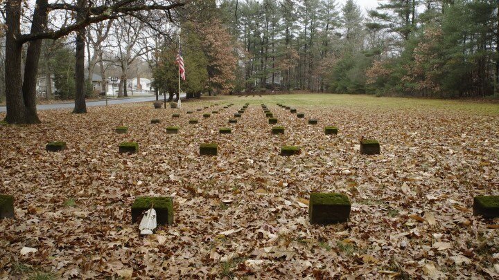 📸 Foxborough State Hospital Cemeteries in Foxborough, MA 

&bull; An estimated 1,100 people are buried in these two cemeteries, former patients of the Foxborough State Hospital. 
&bull; The newer cemetery is located at 20 Cross St. It is nestled bet