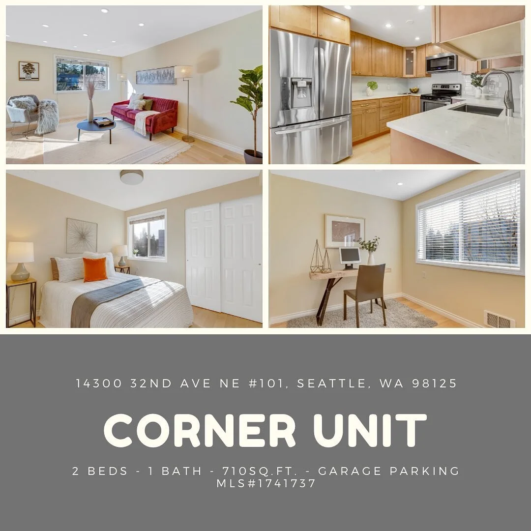 New condo listing in Seattle! This gorgeous corner unit in the sought after Tuscany condominium is fully updated and ready for you. The smart layout offers abundant natural light and lives comfortably. Open floorplan has good sized main living space,