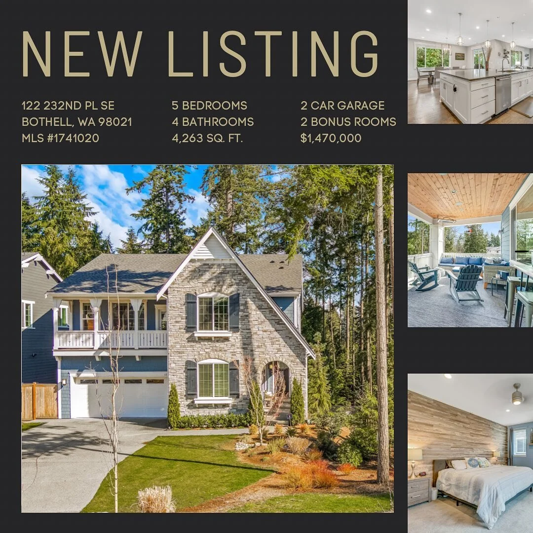 #bothell #pnwliving #soundteamrealty #newhome #snohomishcounty #realestate #4000squarefeet #buyhouses #sellinghomes #parknextdoor #goodschools #roomtogrow #foreverhome #newlisting #tollbrothers #betterthannew #custom #californiaclosets  #mustsee #sea