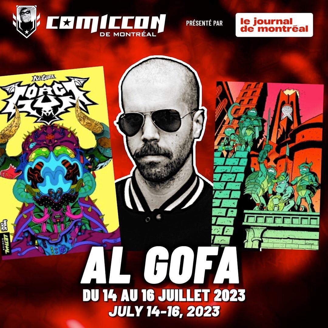 MONTREAL LETS ROCK! @al_gofa_comics in the house!
