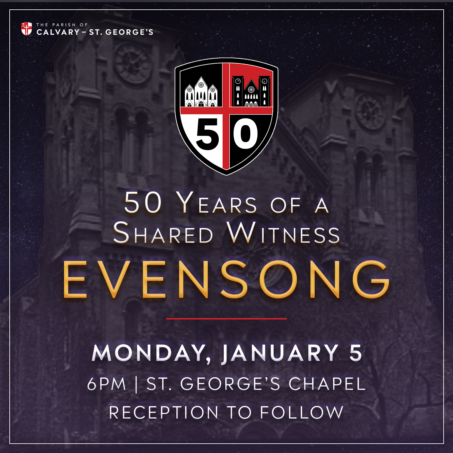 CalStG 50th Anniversary Evensong