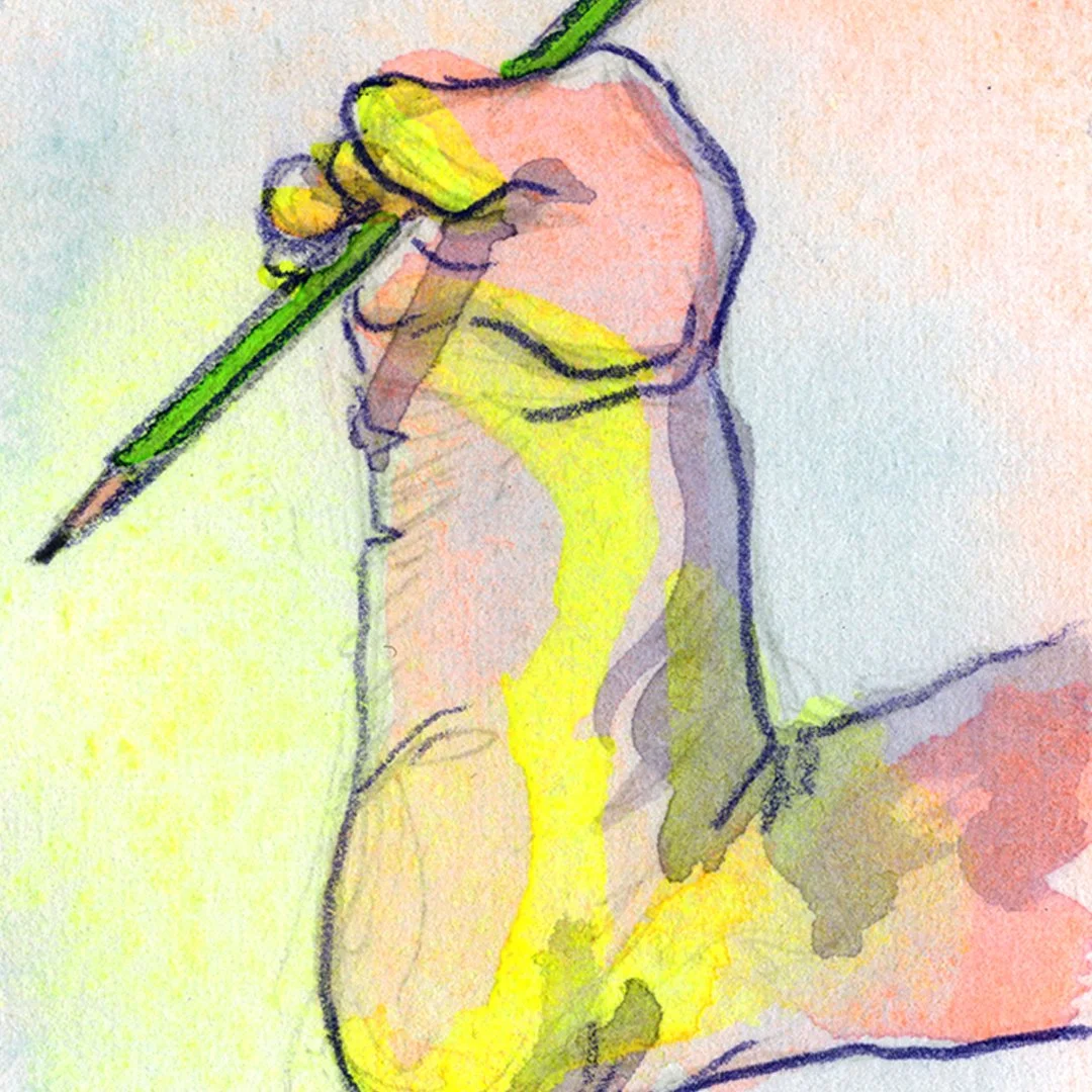 Cinq doigts & un crayon