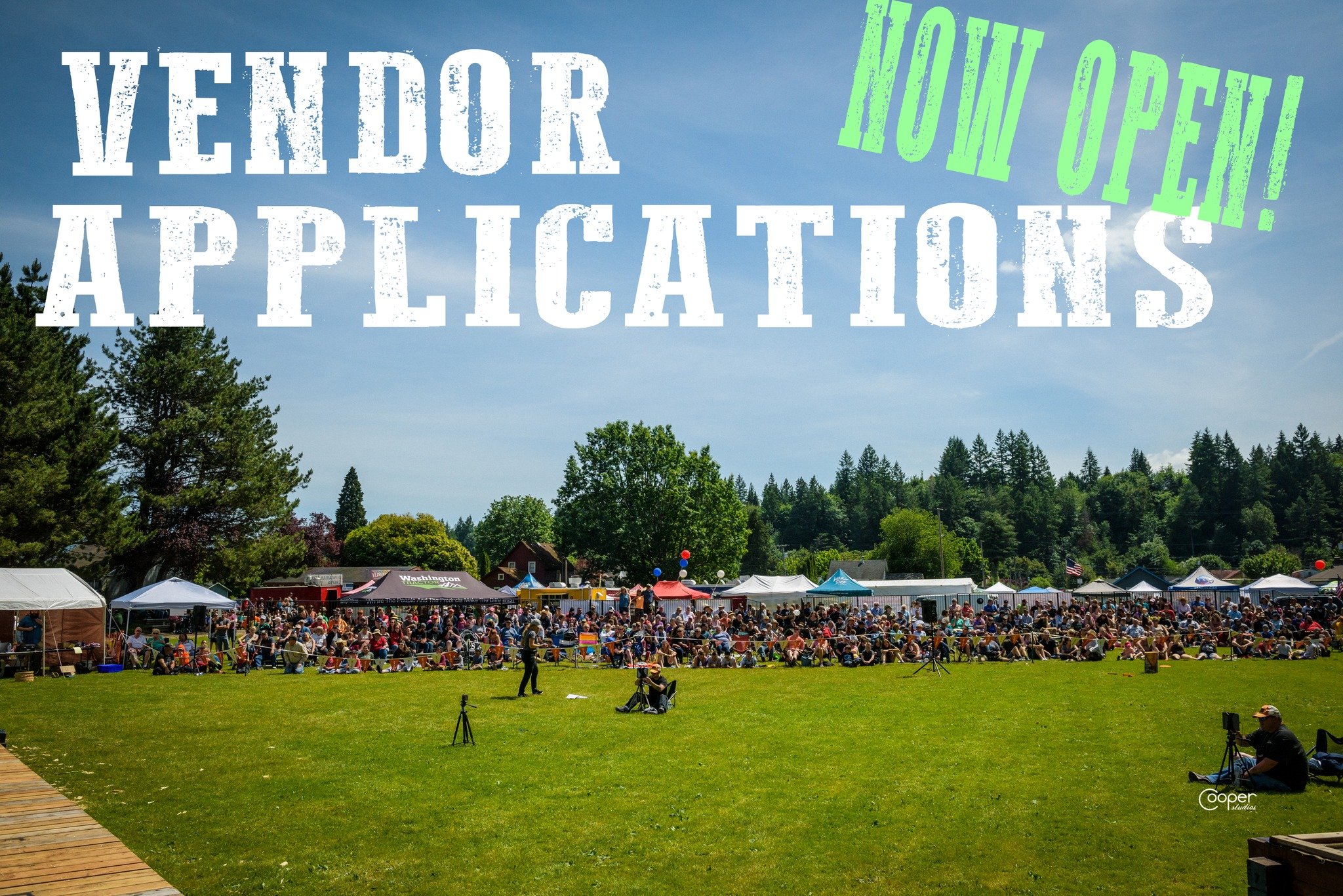 VENDOR APPLICATIONS - NOW OPEN!

Vendor opportunities are available during the Logging Show on Saturday June 1 and the Car Show on June 2 (Car Show vendors are limited to food and auto-related wares).

**BOOTH SPACE IS 10x10 - book multiple if your b