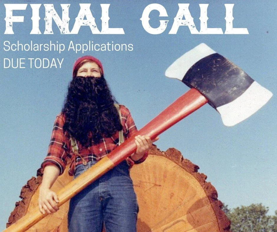 TODAY is the DAY! Almost $10,000 worth of scholarships to award in 2026. 
Freshman - Seniors in High School living + attending school in Mason County - Apply TODAY.
https://www.masoncountyforestfestival.com/court-app