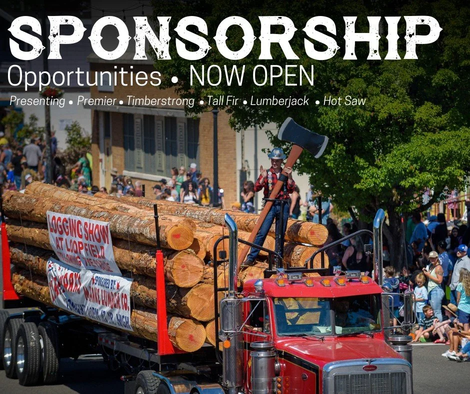 Sponsor Forest Festival TODAY! 

Because of community support, Forest Festival has grown into an 82-year tradition celebrating Mason County&rsquo;s logging heritage, promoting wildfire prevention, and bringing upwards of 5,000 community members and v