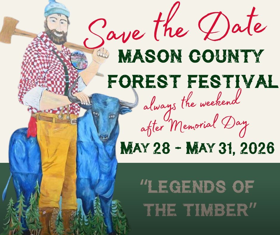 SAVE THE DATE |  May 28 - May 31, 2026

For decades now, Forest Festival has always been the weekend after Memorial Day. With tons of events from Thursday - Sunday, you won't want to miss all the festival activities this year! 

#ForestFestival #Maso