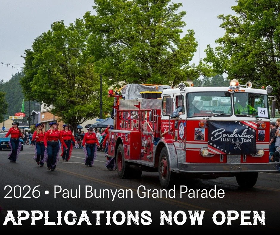 PARADE APPS OPEN | Will you be in the 2026 Paul Bunyan Grand Parade on Sat. May 30? 
Applications are now open for the the parade!
Online App: https://www.masoncountyforestfestival.com/parade