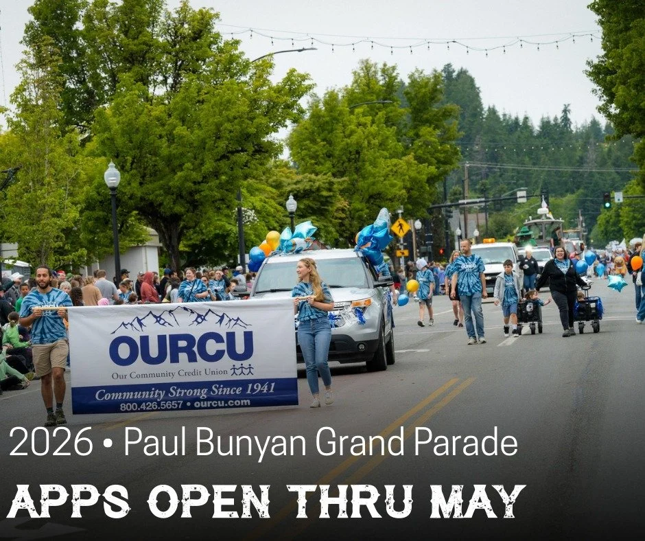 APPLY TODAY | Will you be in the 2026 Paul Bunyan Grand Parade on Sat. May 30? 

Applications are now open for the the parade!
Online App: https://www.masoncountyforestfestival.com/parade