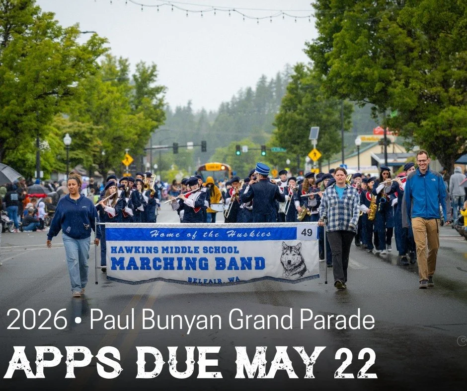 Less than a month til our deadline! Make sure to apply TODAY to reserve your spot in the 2026 Paul Bunyan Grand Parade! 

Online App: https://www.masoncountyforestfestival.com/parade