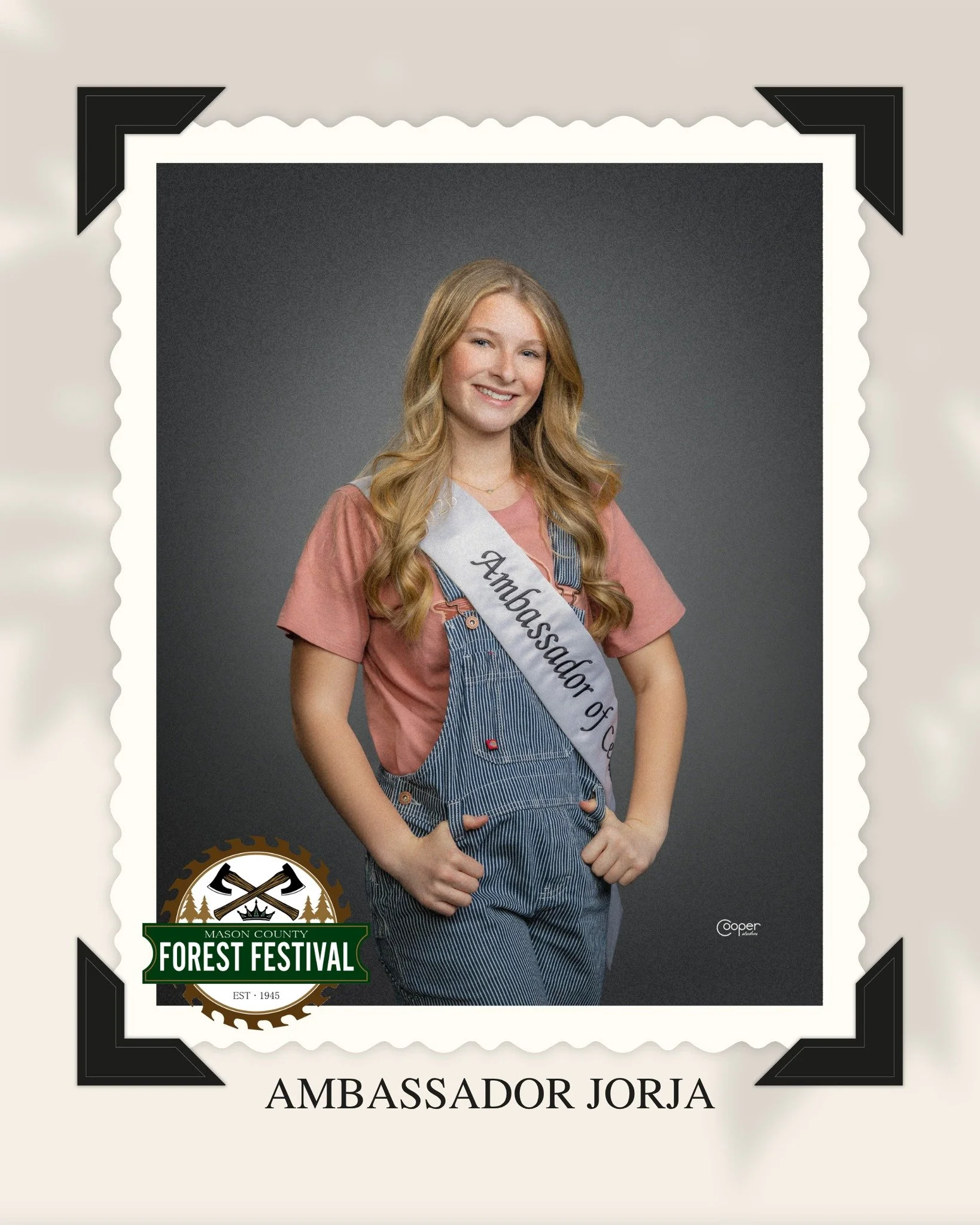 👑 ROYALTY SPOTLIGHT:  JORJA, Ambassador of Cedar
Sophomore &bull; North Mason Highschool

I always used to admire the girls on the Forest Festival Court, and I am deeply honored to be an inspiration to those after me. I also hope to inspire my peers