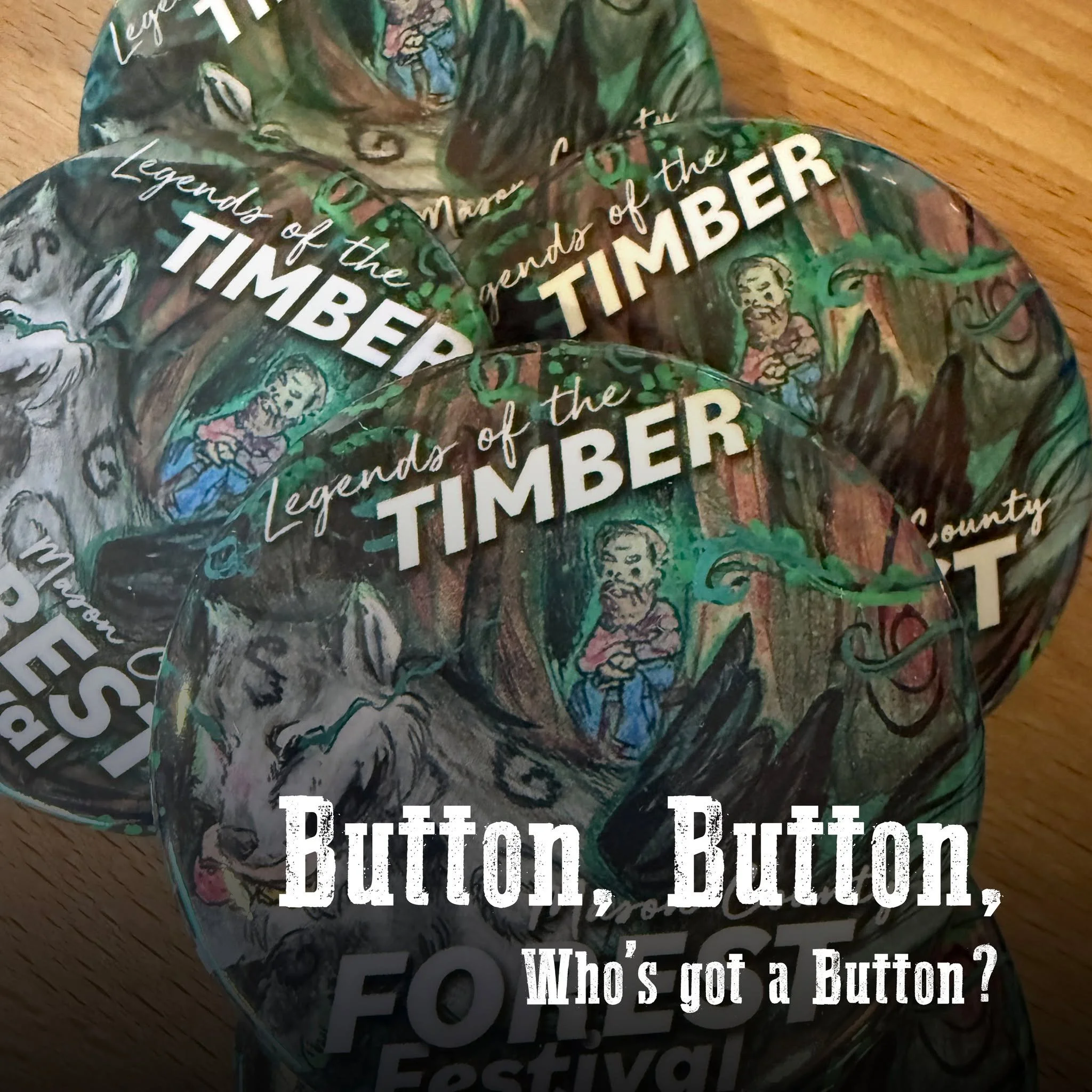 Have you gotten your official Forest Festival Button yet?! Only $3 for this commemorative piece of artwork!  Each year&rsquo;s design is created by a talented local student, making every button a one-of-a-kind collectible. This years' button winner i
