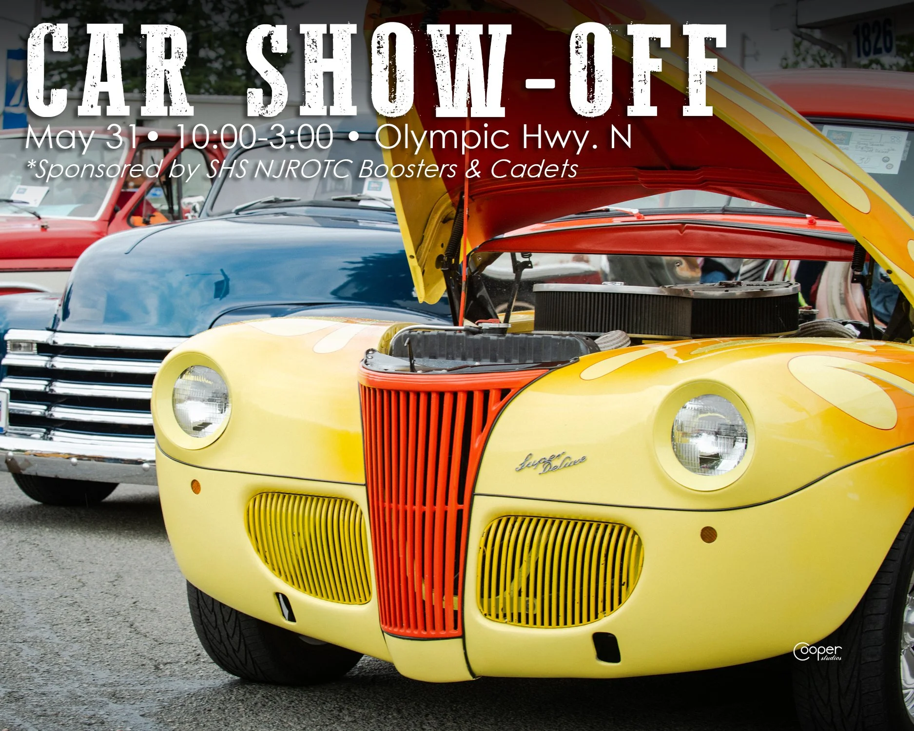 Don't forget to wrap up your Forest Festival weekend with Sunday's Shelton Car ShowOff!  Registration is from 8-10am and the event itself is 10-3.

Happening on Olympic Hwy. N, Uptown Shelton
