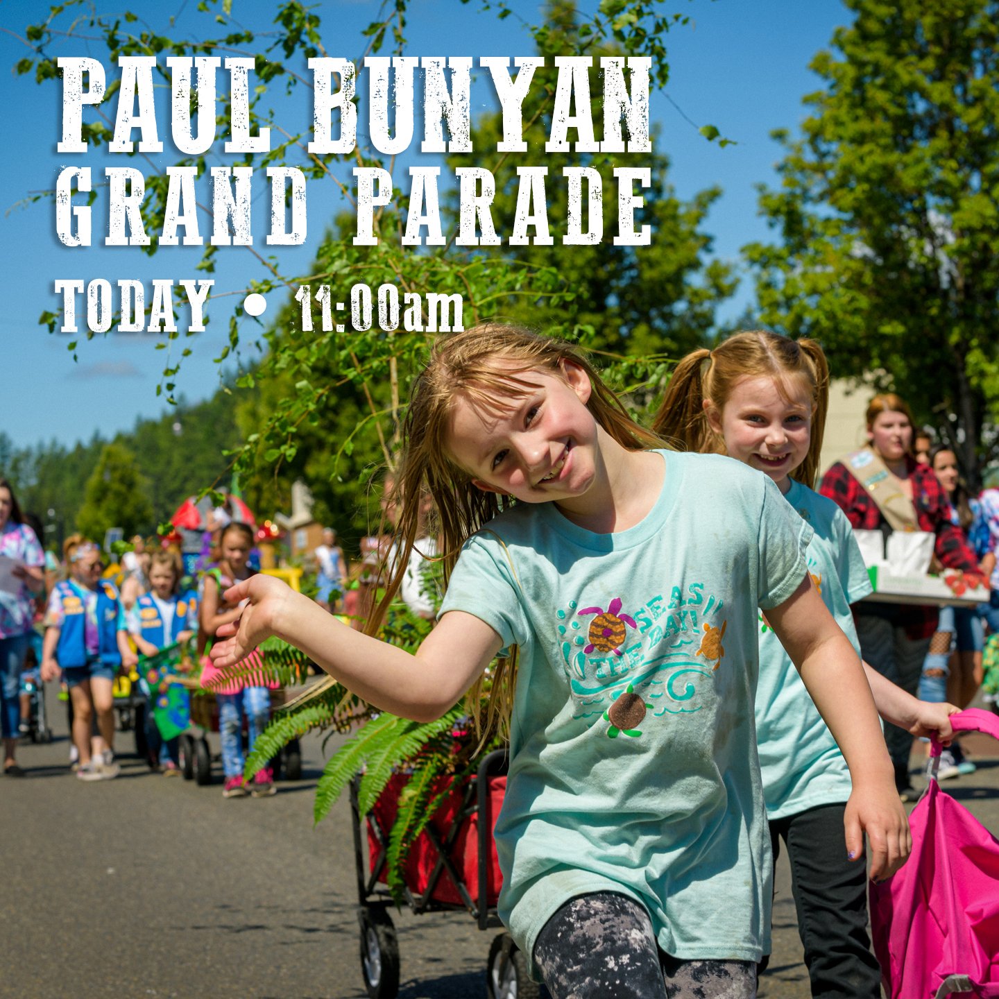 🥰 LET'S HAVE A PARADE! 
See you downtown today.
Parade route is from 7th &amp; Railroad to 2nd, then back on Franklin to 7th.