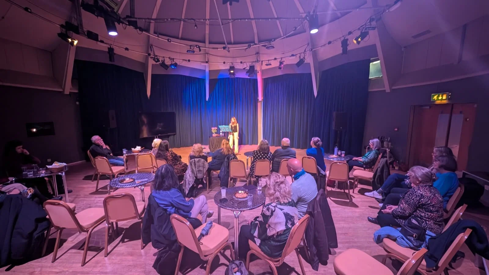 Reading at Aberystwyth Arts Centre, November 2025 / Tachwedd 2025